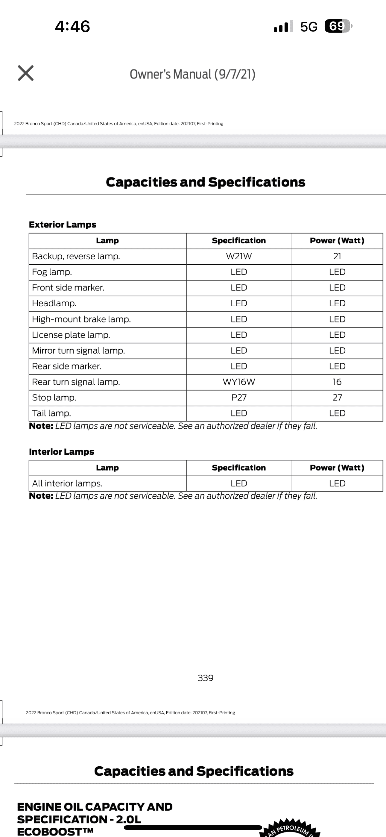 Ford Bronco Sport Dome lights A9F141A7-A33C-44C4-9905-B81A1472E8B6