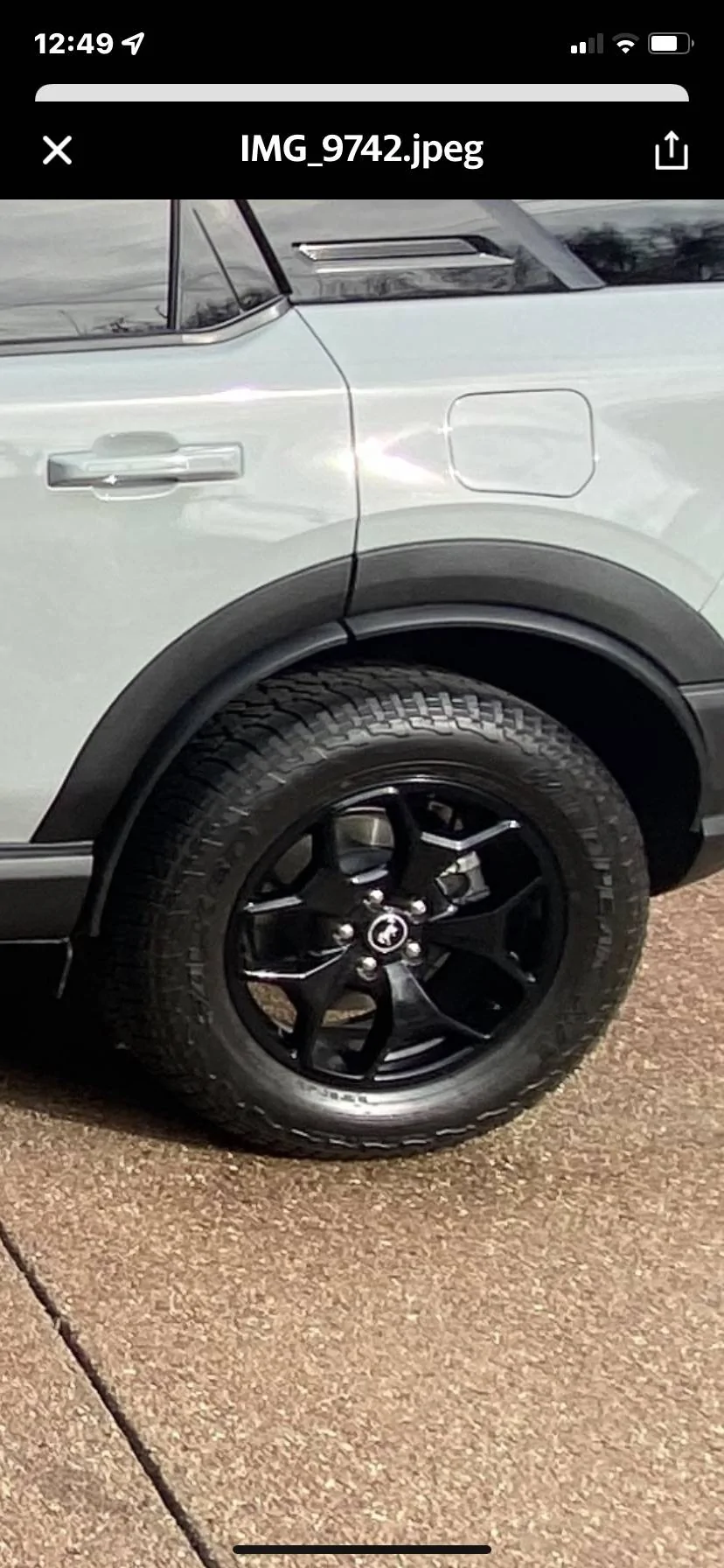 Ford Bronco Sport 20mm wheel spacers installed EE3A0659-A650-4751-BE42-7F84F7C399FE