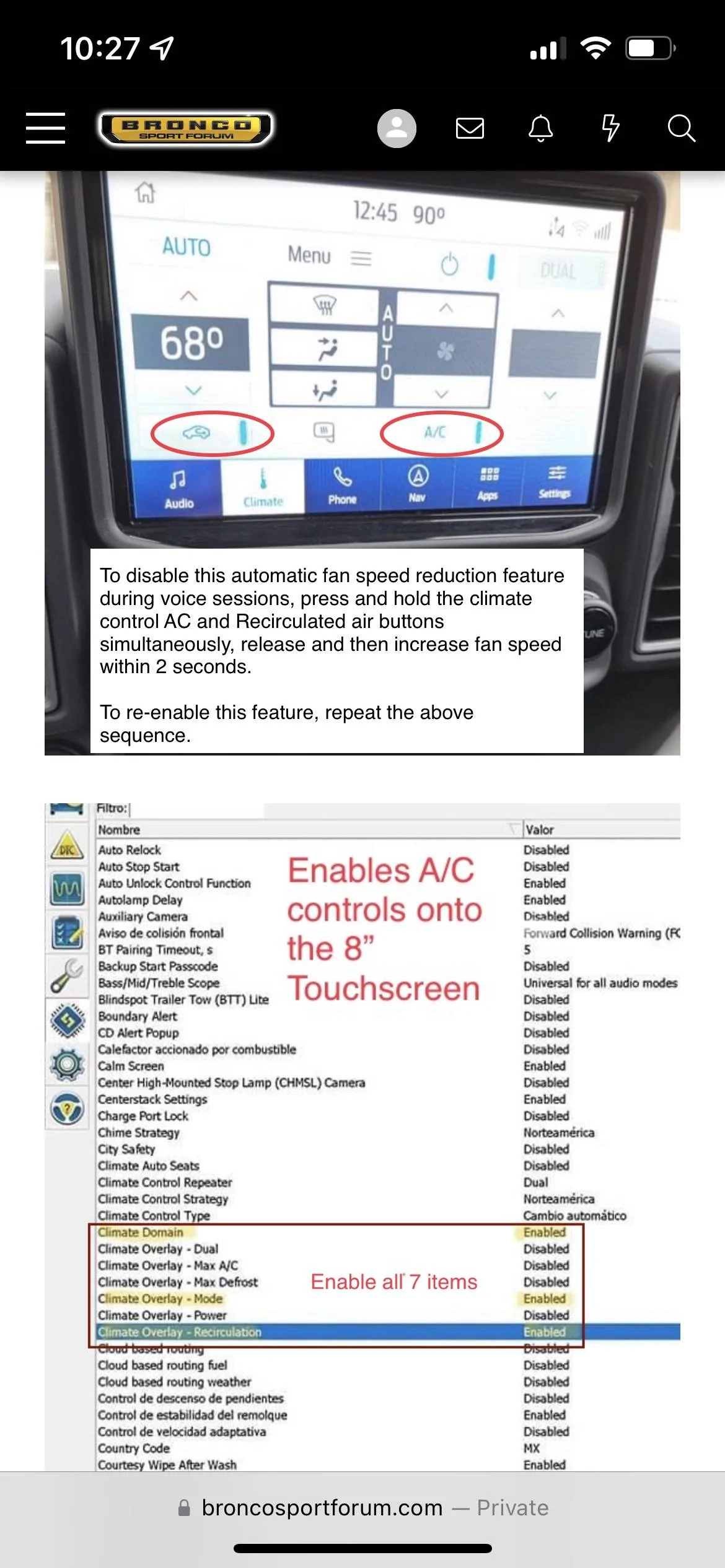 Ford Bronco Sport HVAC Temperature Digital Readout Dials for 2023 Bronco Sports? 1673540357330