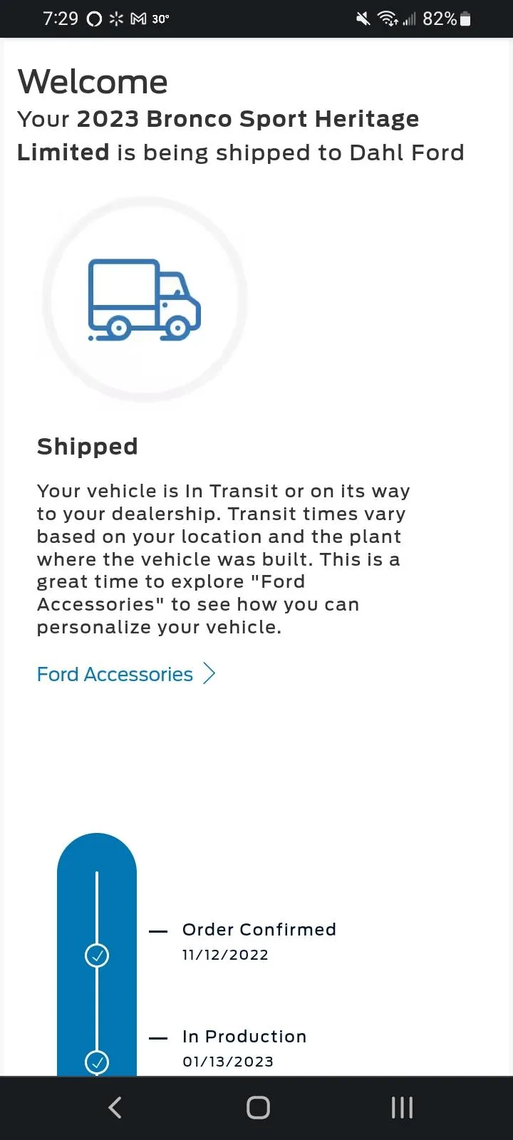 Ford Bronco Sport 2023 FORD BRONCO SPORT HERITAGE LIMITED ORDER IN LIMBO. Screenshot_20230119-192903_Chrom