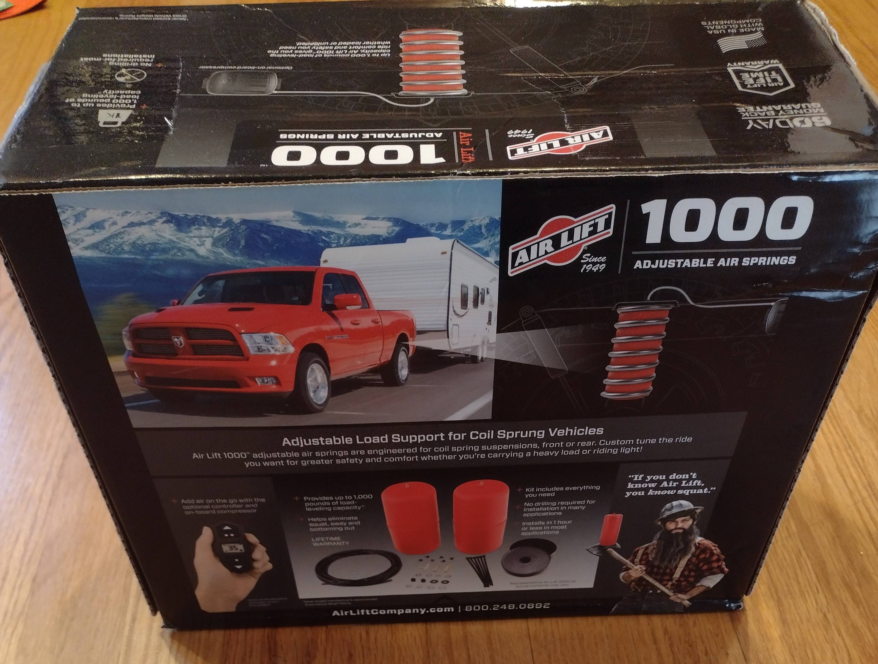 Ford Bronco Sport Air Lift 1000 Air Helper Spring Kit NEW IMG_20230120_140747553