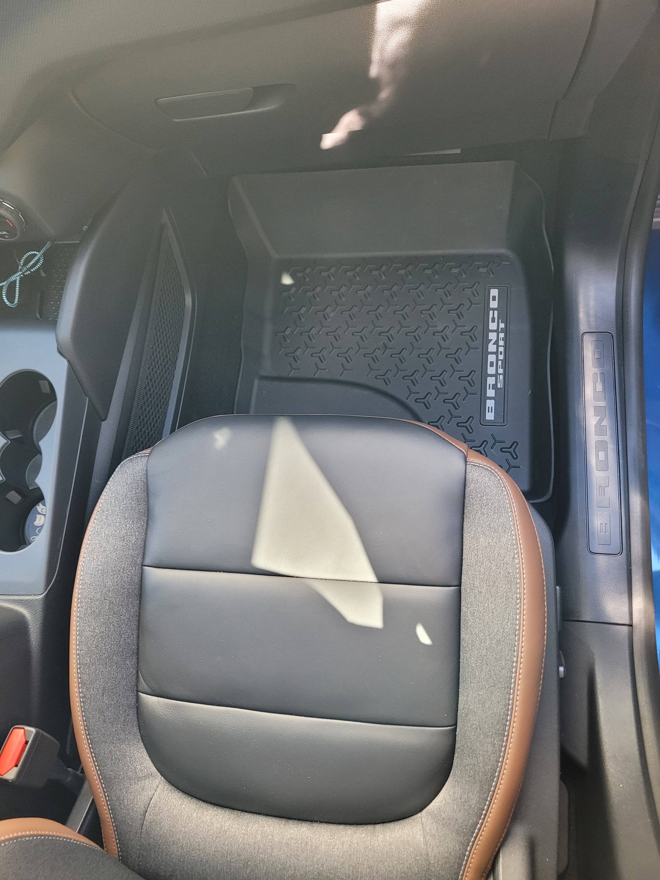 Ford Bronco Sport All-Weather Floor Mats Question And Possible Flooring Issue 20230204_112854