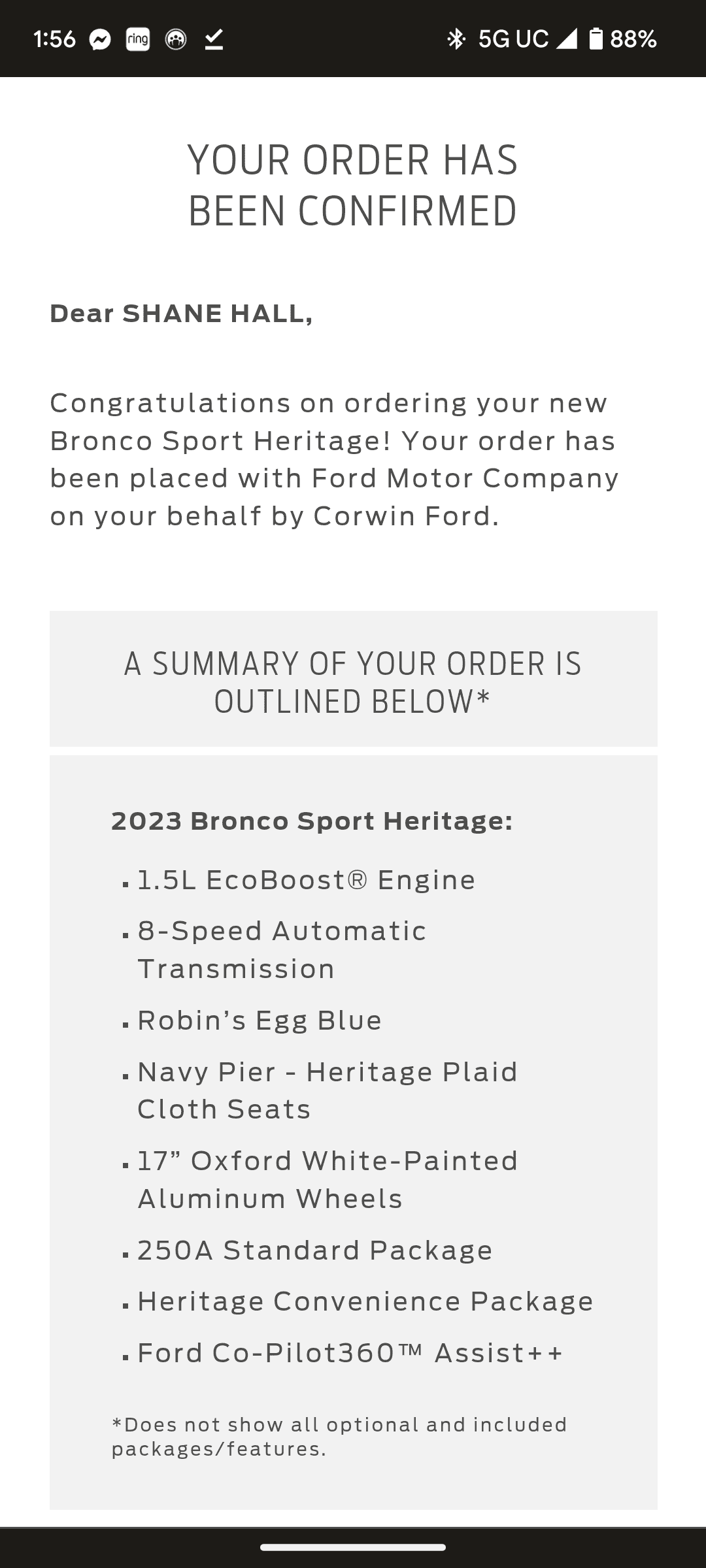 Ford Bronco Sport Heritage and Heritage Limited Thread Screenshot_20230208-135622