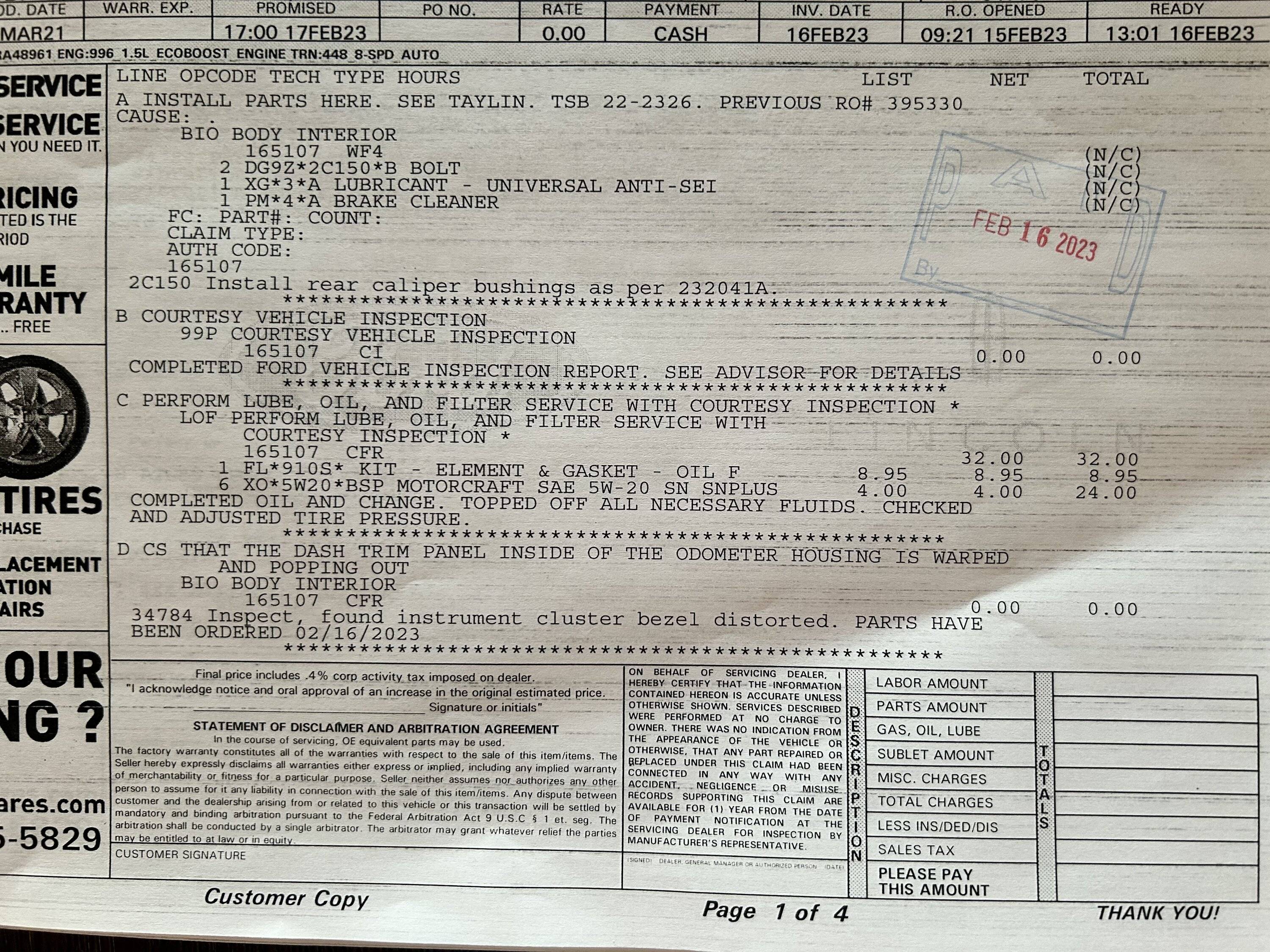 Ford Bronco Sport 30,000 Mile Maintenance Service Cost C6176CCD-B0E2-4DC2-B892-C18669AF8669