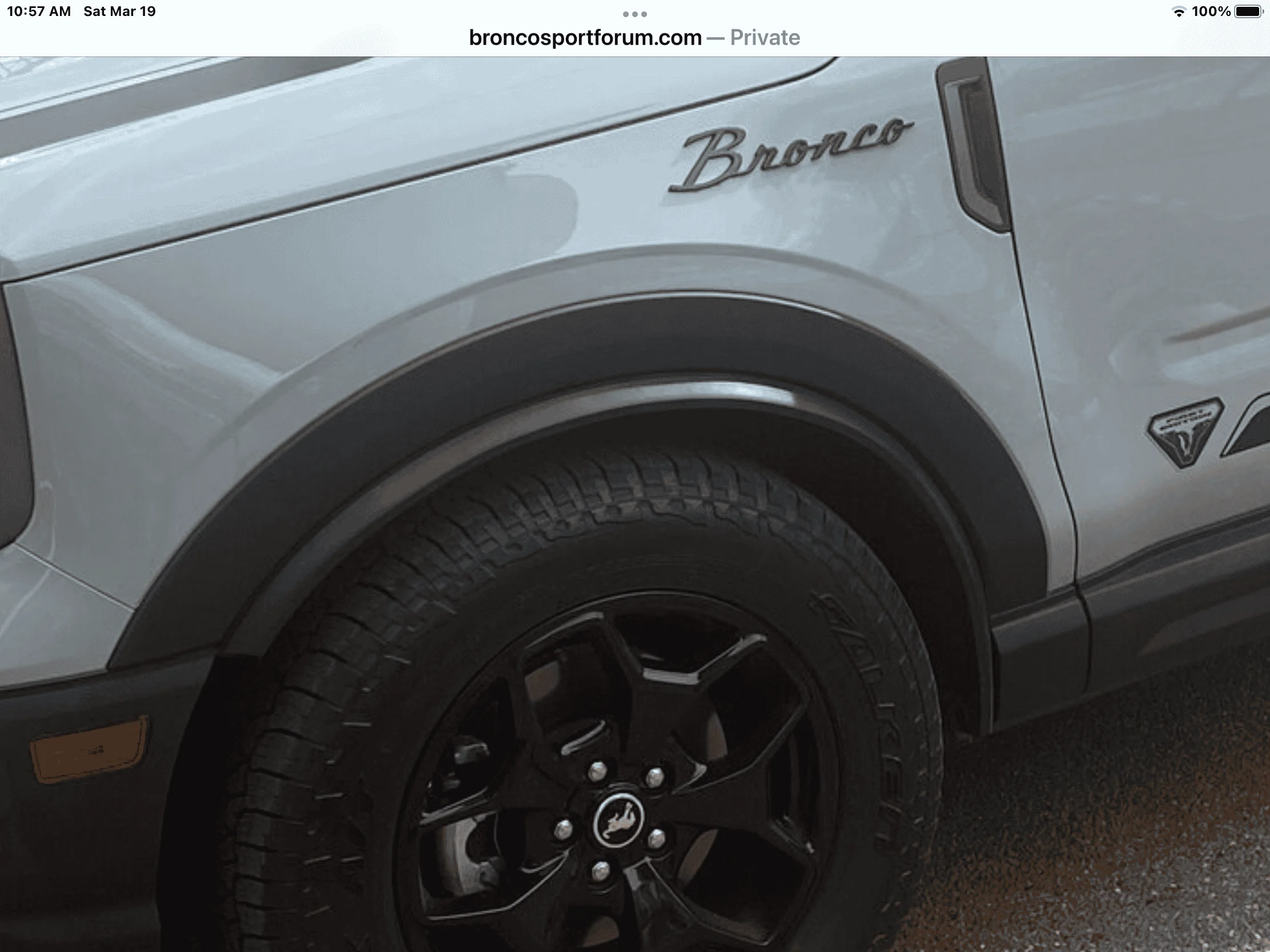 Ford Bronco Sport Bronco script emblem installed 223CC6C3-CC37-43BD-B07C-352F0CD68BBC