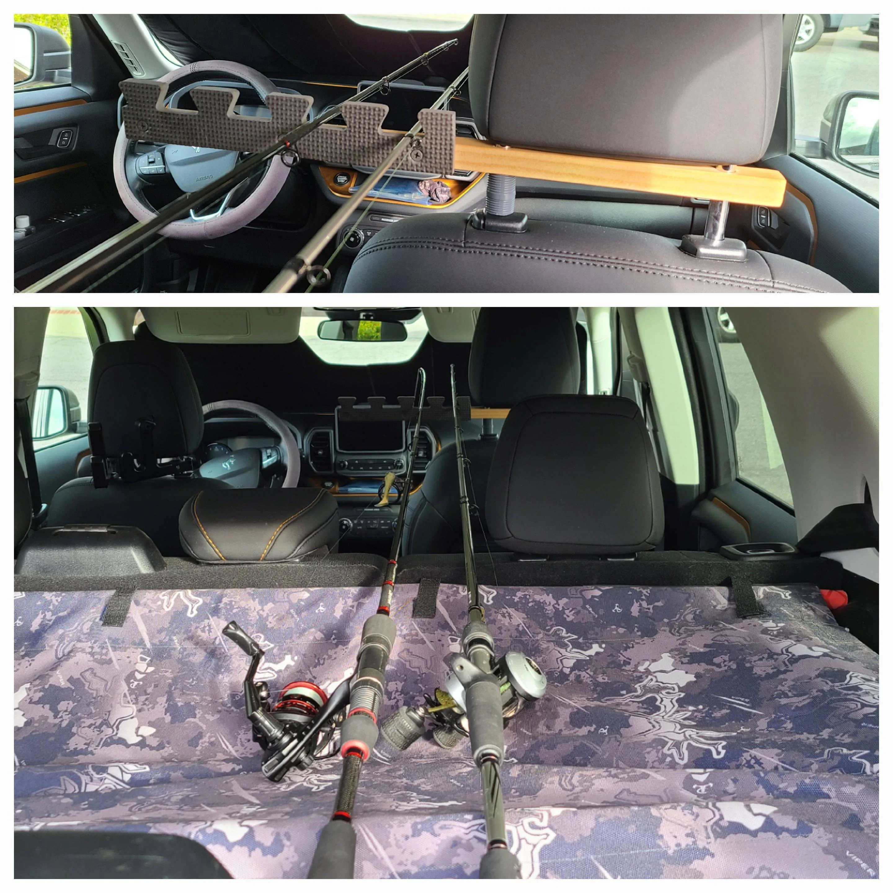 Ford Bronco Sport Interior fishing rod hanging ideas? 20230218_090148