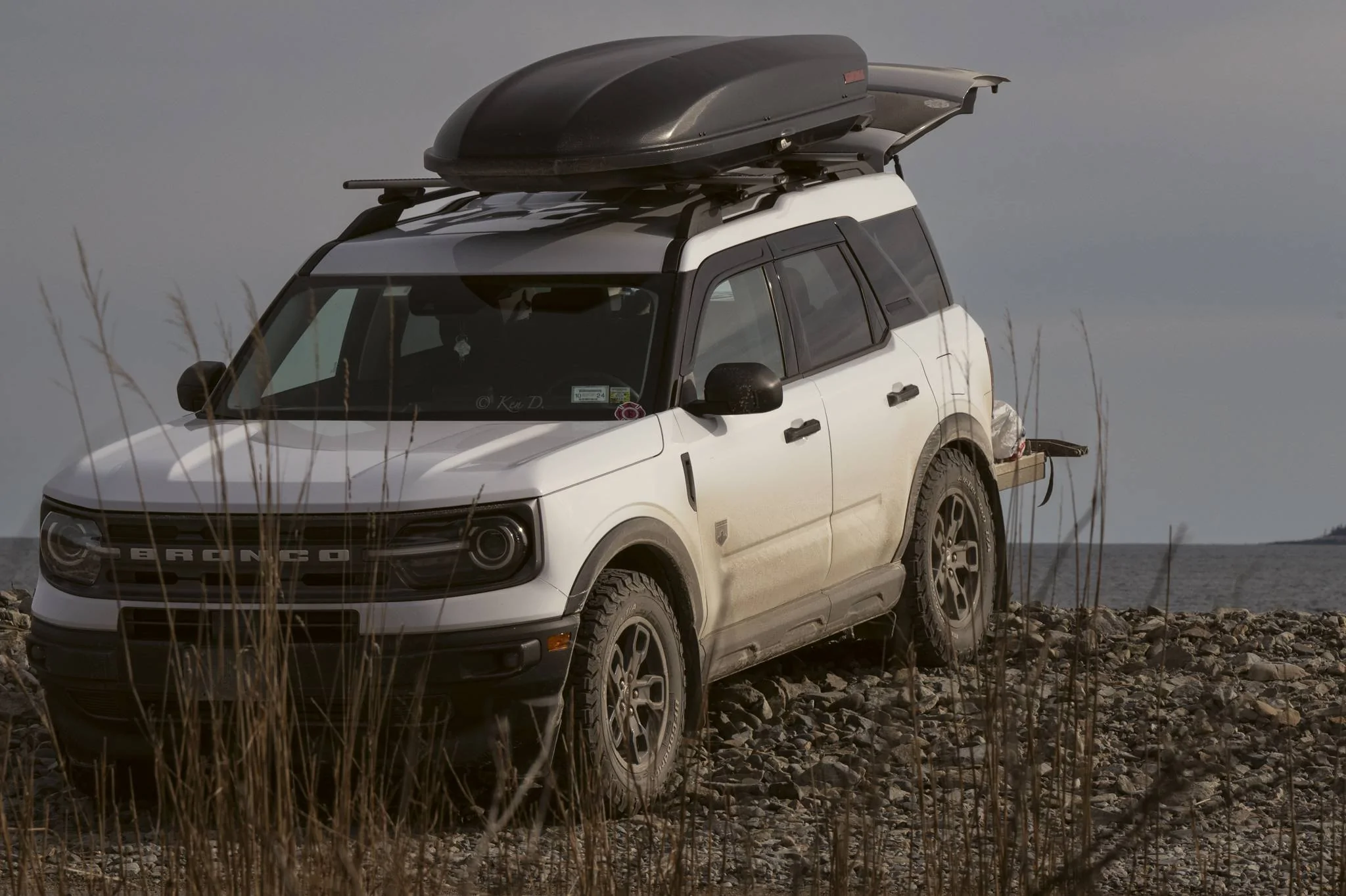 Ford Bronco Sport Big Bend stock height with BFGoodrich 245/65/17. The beginnings of making this into what I want. BEA93361-803E-4458-9202-F2E46D82D703