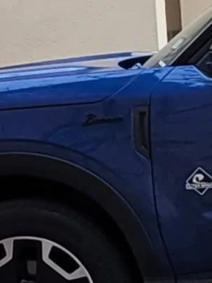 Ford Bronco Sport Bronco script emblem installed 20230221_121101