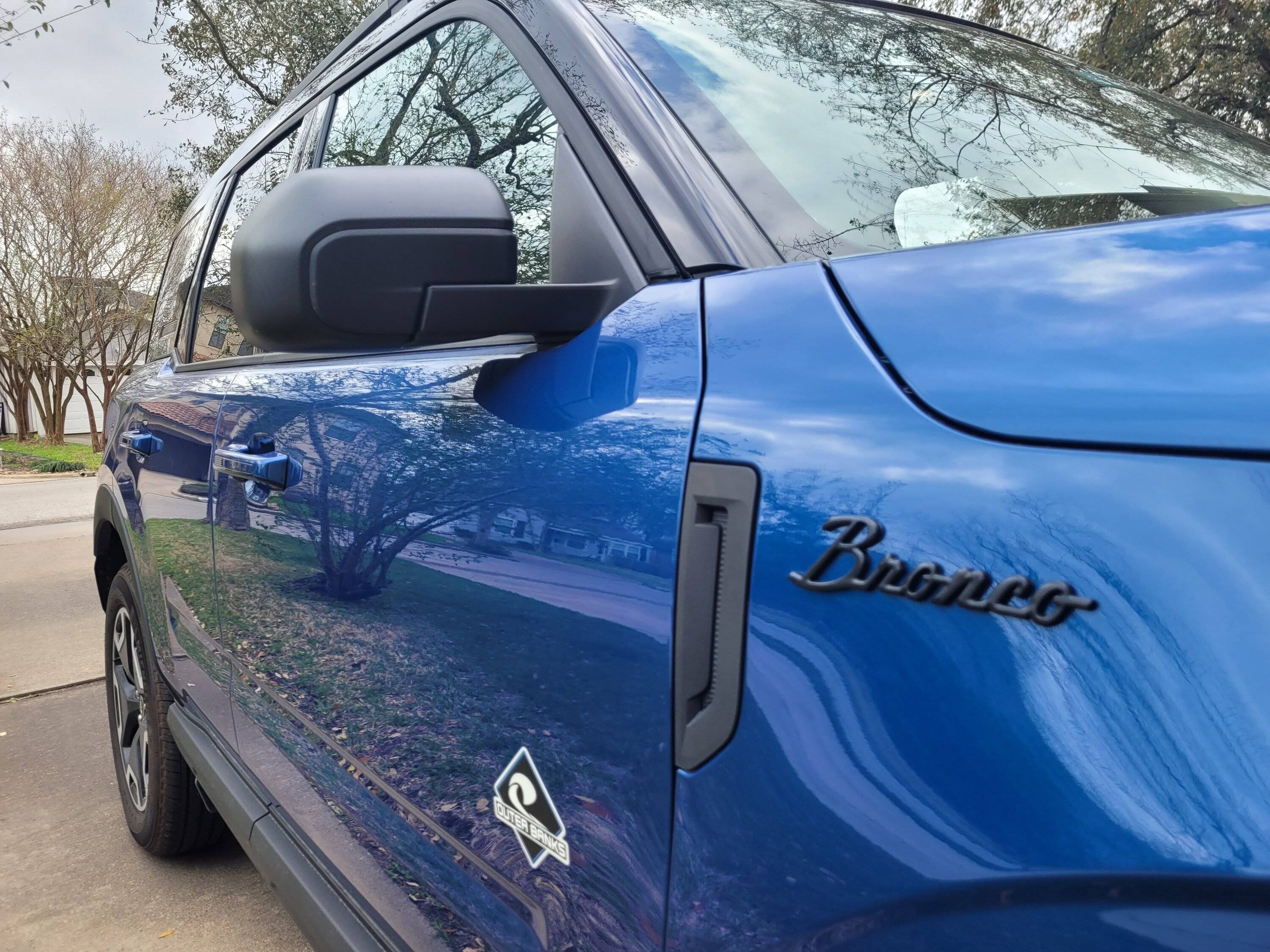 Ford Bronco Sport Bronco script emblem installed 20230221_115901