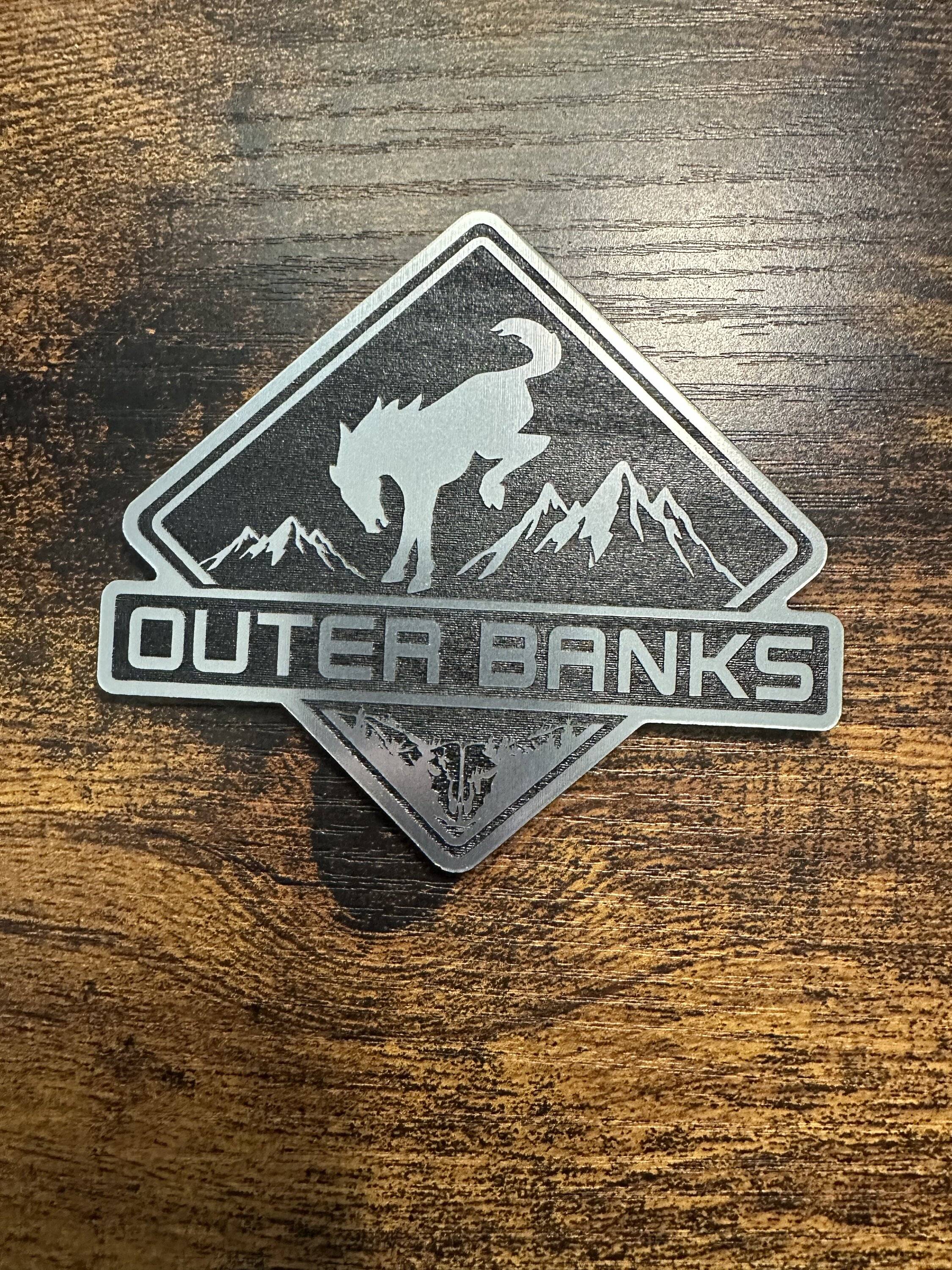 Ford Bronco Sport Pair of custom OuterBank fender emblems IMG_1217