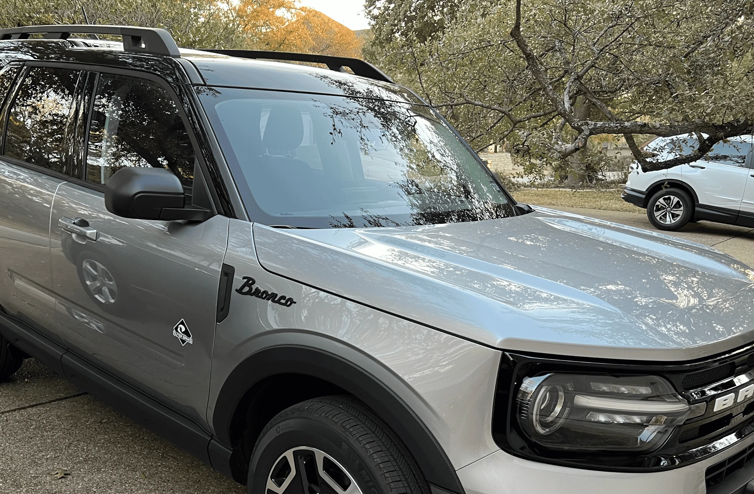 Ford Bronco Sport Bronco script emblem installed Screen Shot 2023-03-08 at 10.54.32 PM