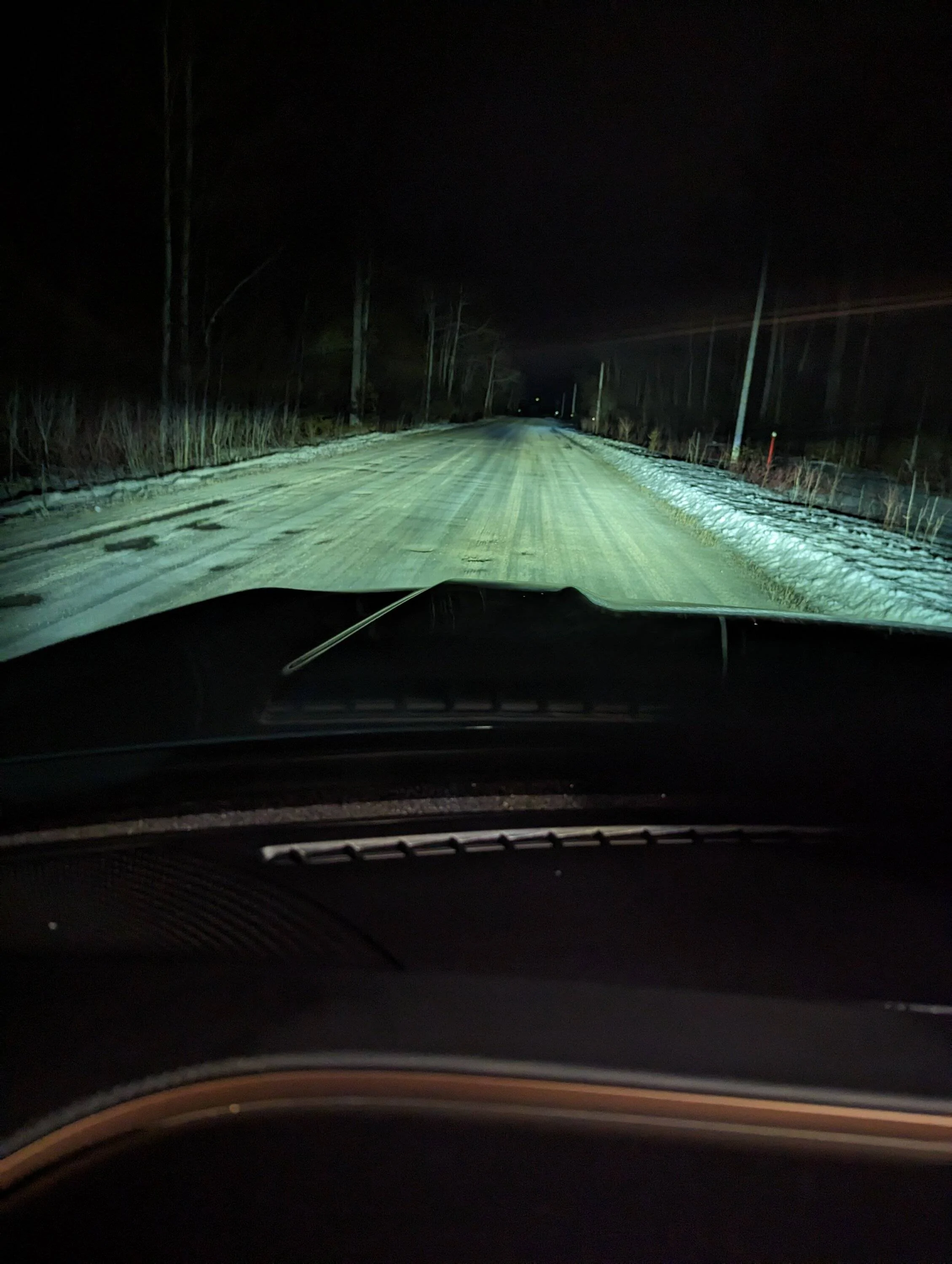 Ford Bronco Sport Dark spot in headlight, dirty back end after driving in snow. PXL_20230310_042835128