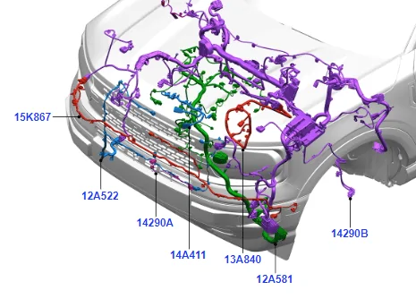 Ford Bronco Sport How to Retrofit ACC (Adaptive Cruise Control) to Bronco Sport -- Modification / Install Guide (DIY Writeup & Video)) Engine+Compartment+Wiring