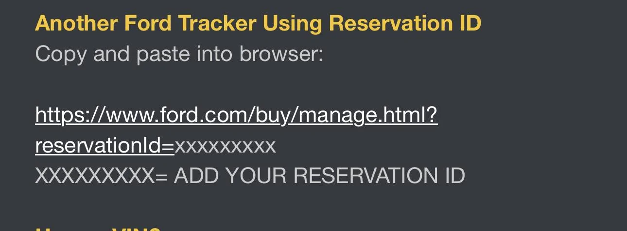 Ford Bronco Sport Comprehensive Order Tracking Info & Resources For Bronco Sport IMG_8544