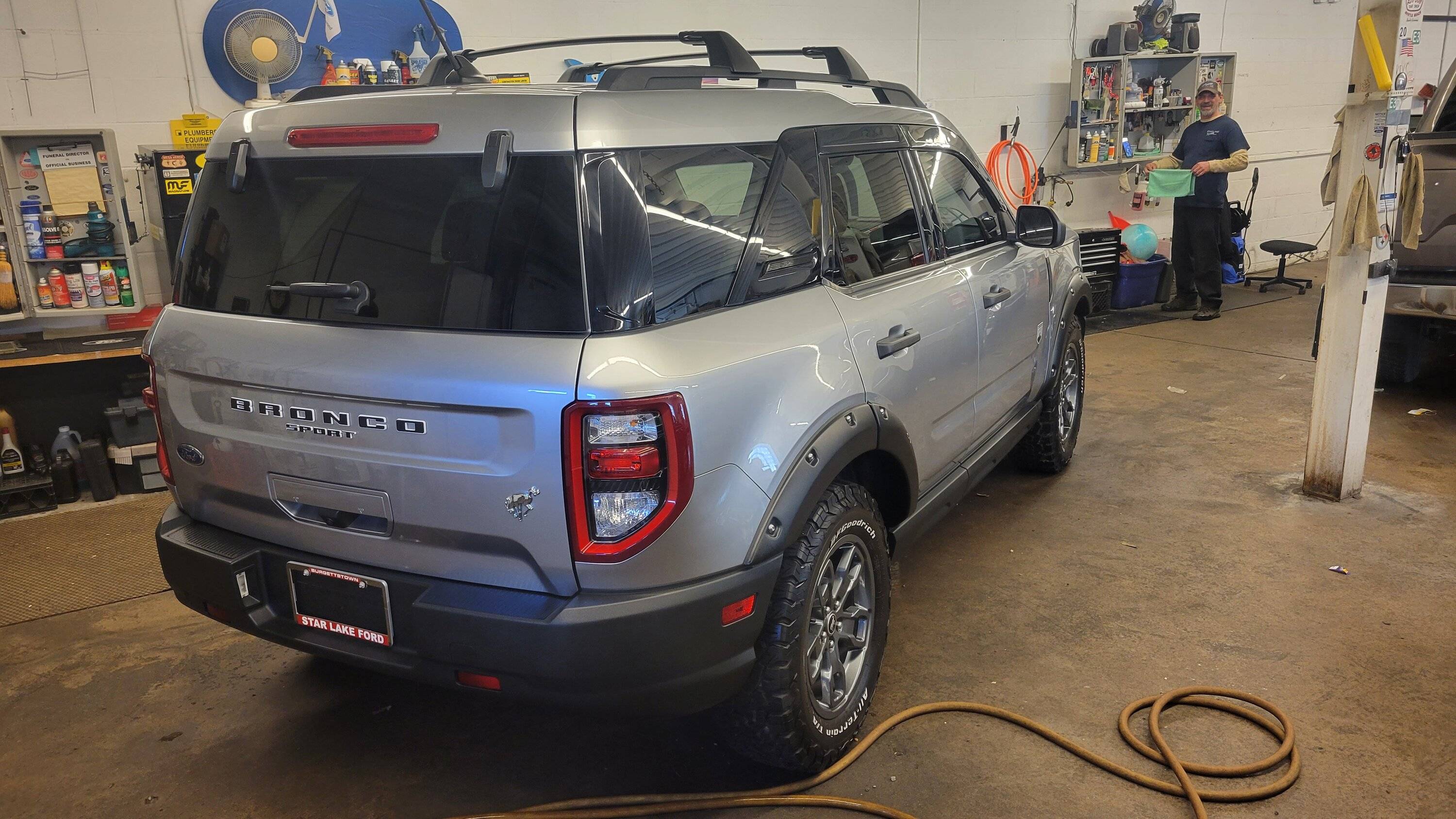 Ford Bronco Sport Just Purchased Tuesday, picking her up from the dealership tomorrow! Big Bend Iconic Silver, previous owner set it up nice. 20230330_135046