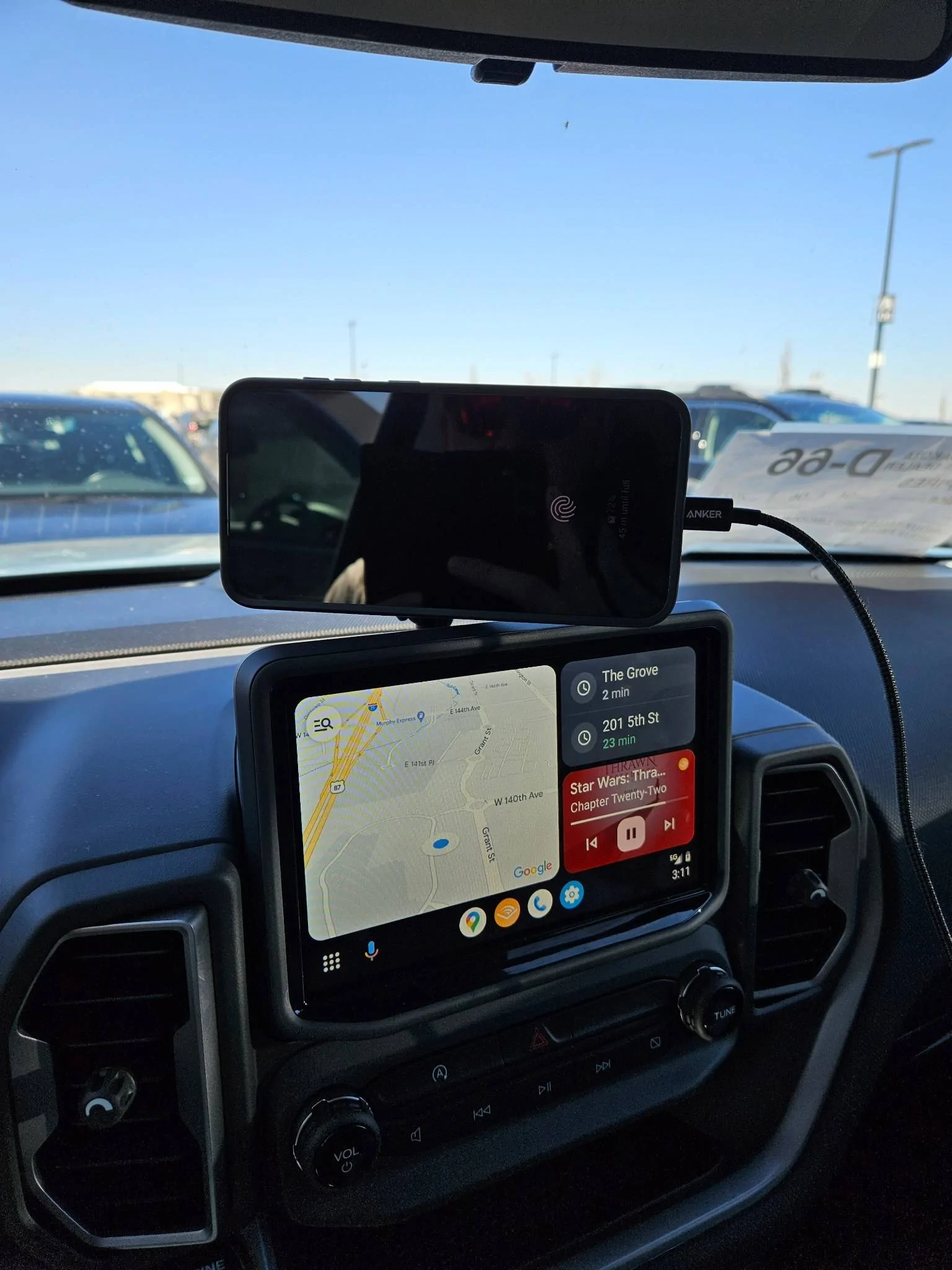 Ford Bronco Sport Ram mount for iPhone IMG_20230406_153614