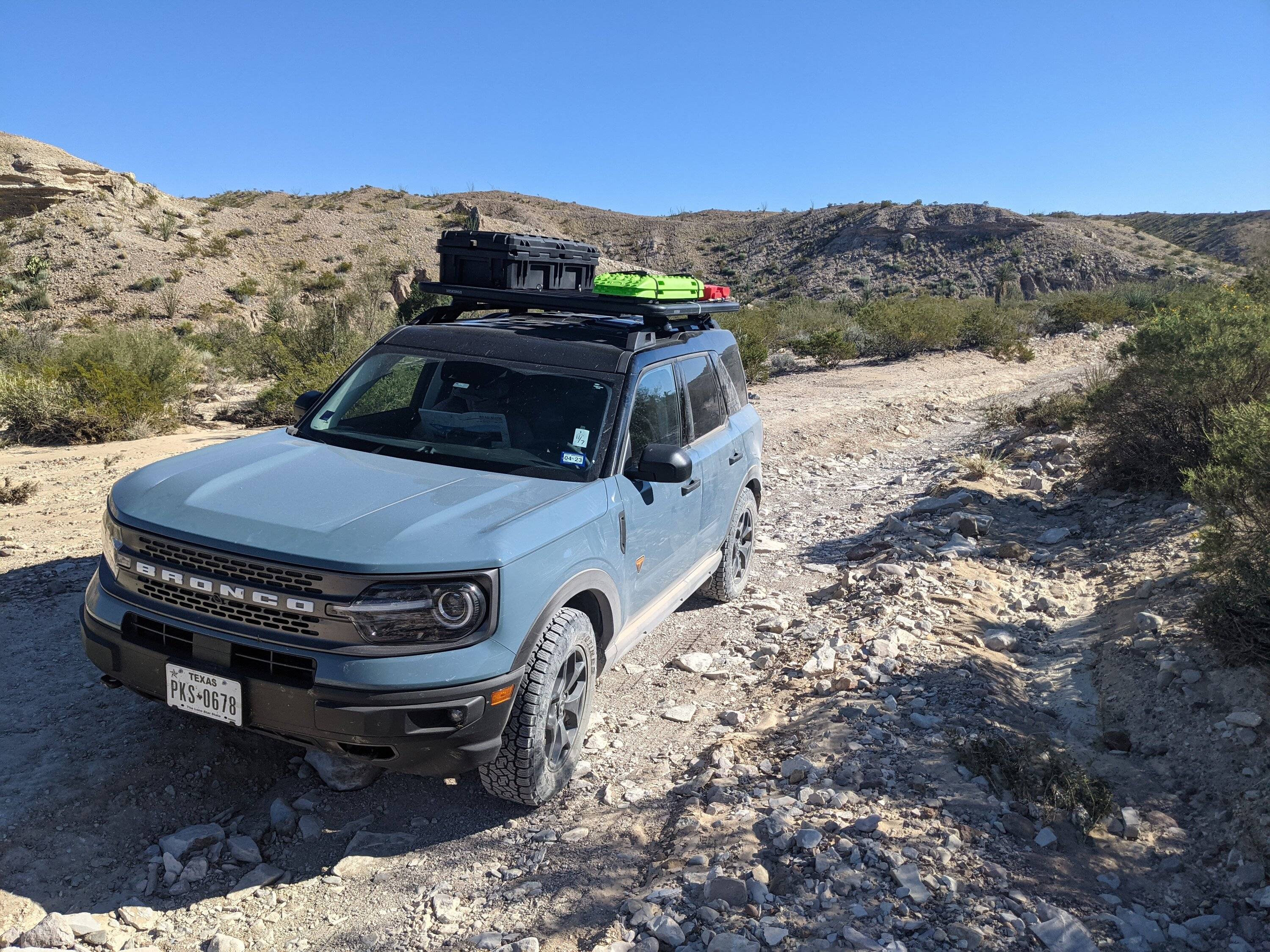 Ford Bronco Sport Big Bend in a Bronco Sport Badlands PXL_20211105_211911291