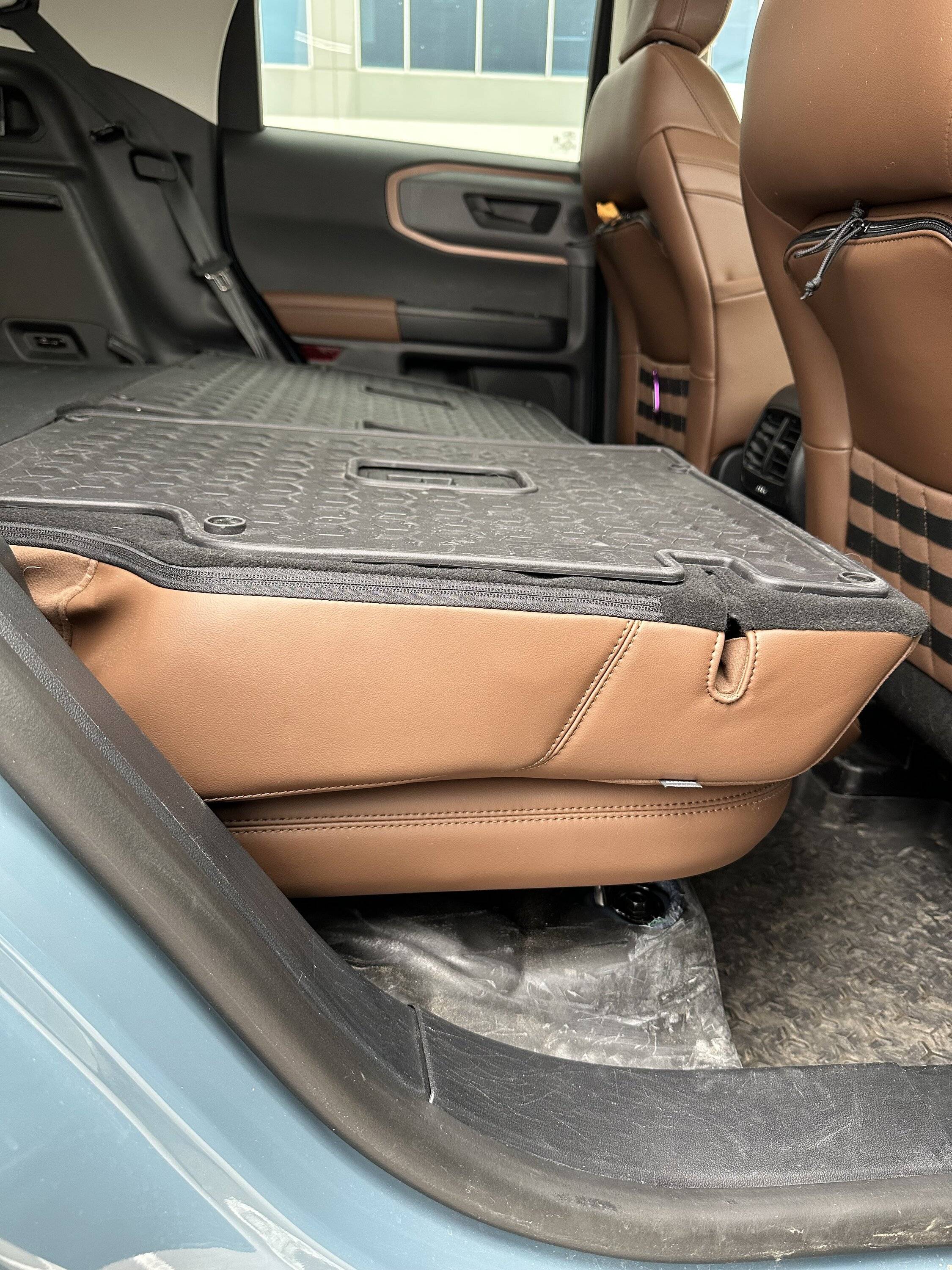 Ford Bronco Sport Remove Rear Bench Seat From Bronco Sport - How-To IMG_9062