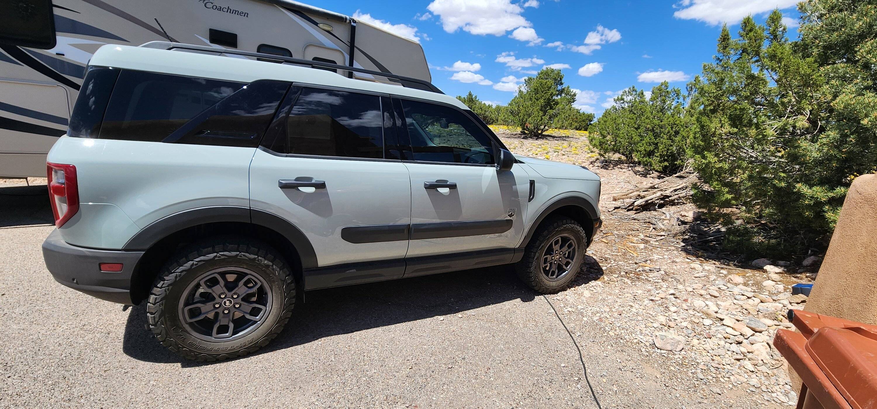 Ford Bronco Sport Body side moldings installed today. More PITA than installing the bug deflector. 20230504_141837
