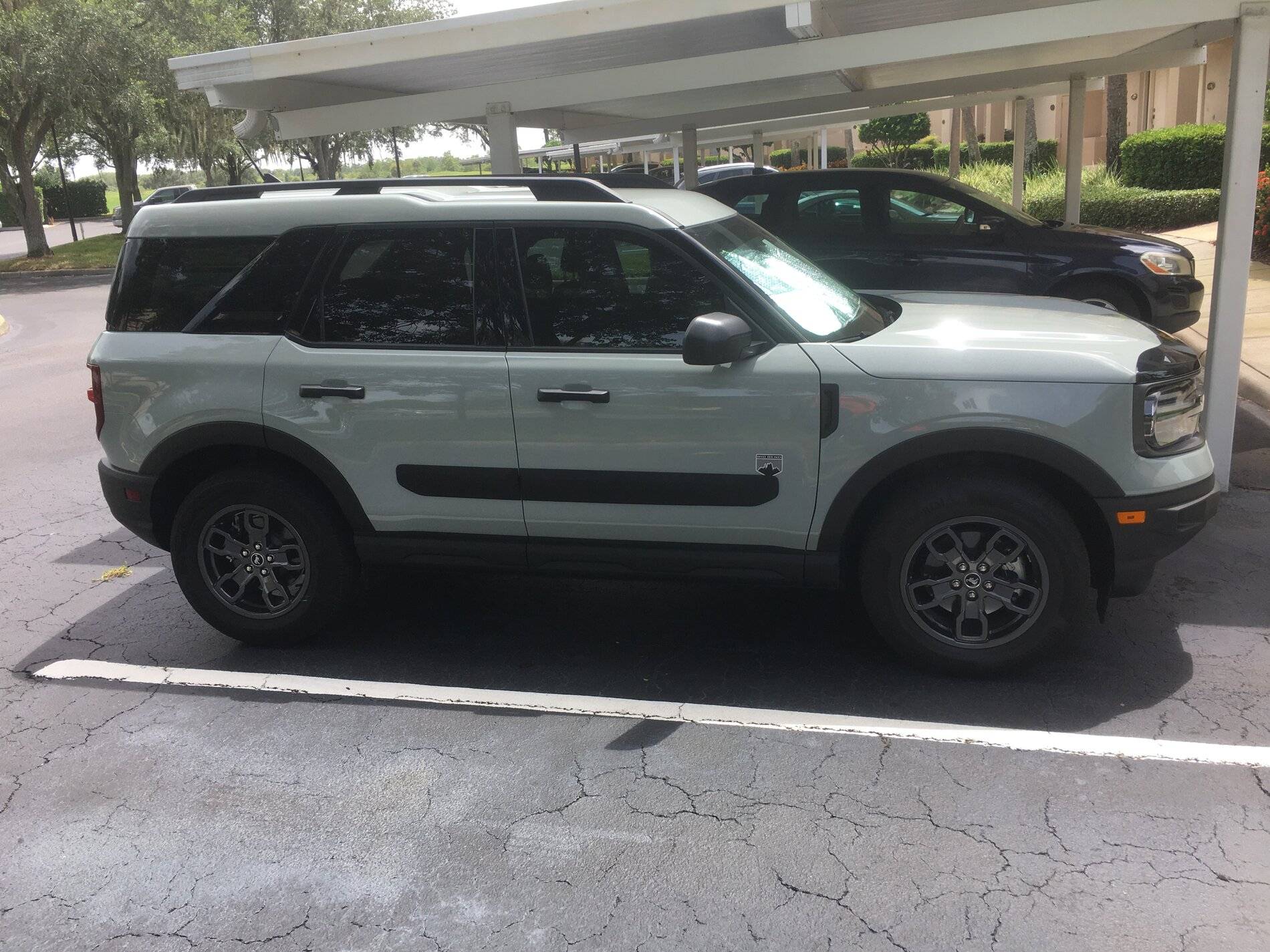 Ford Bronco Sport Body side moldings installed today. More PITA than installing the bug deflector. IMG_4095.JPG