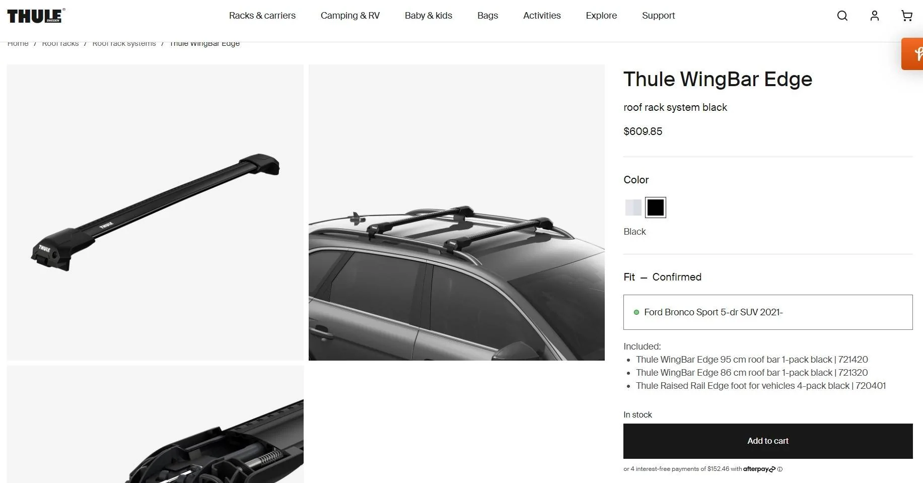 Ford Bronco Sport Thule Crossbar Help - 2022 Big Bend Screenshot 2023-05-12 104107