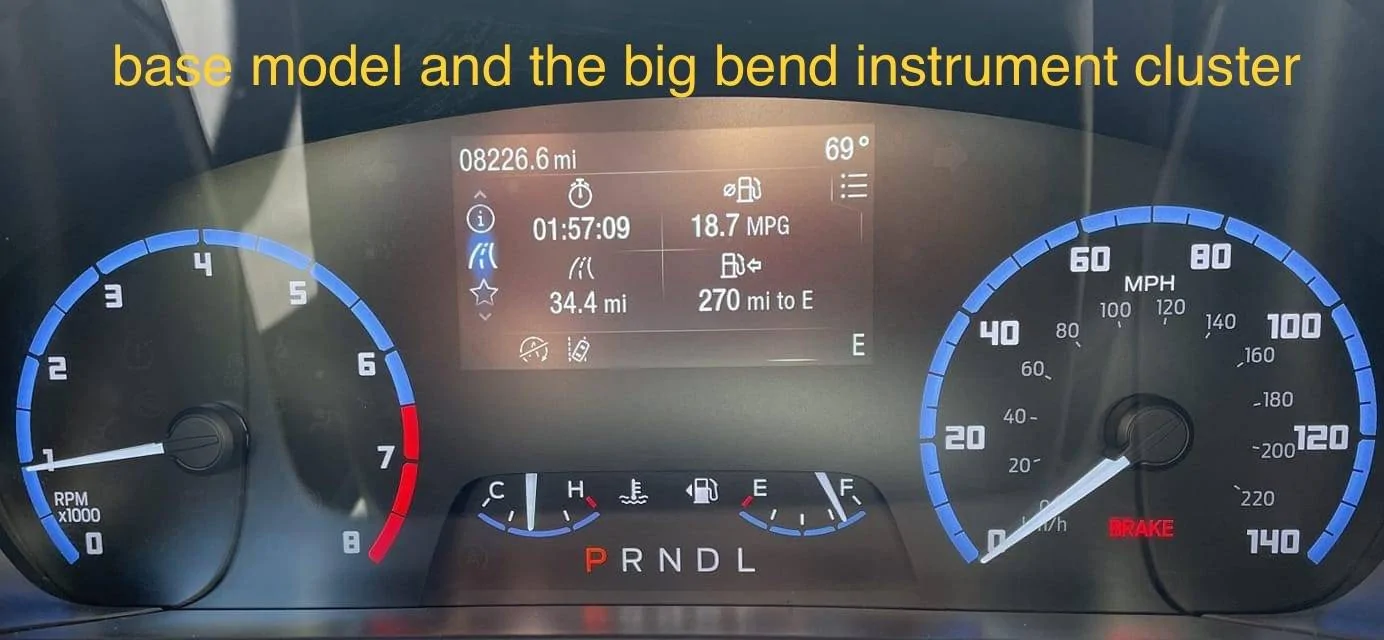 Ford Bronco Sport Swap Instrument Cluster in Big Bend 1683908724299