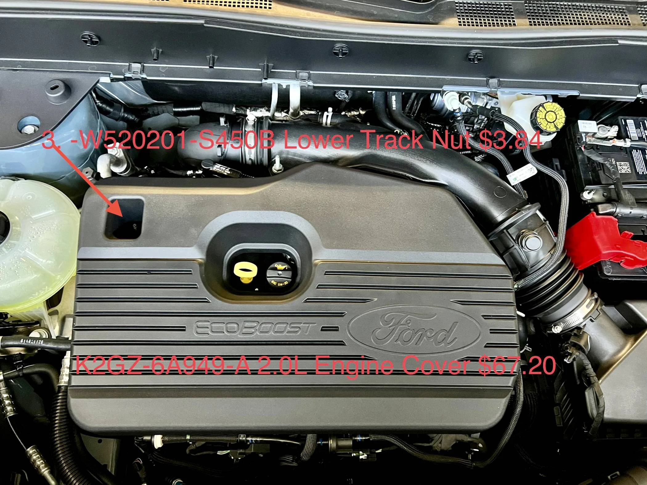 Ford Bronco Sport Engine cover or hood  insulation? 1684076853776