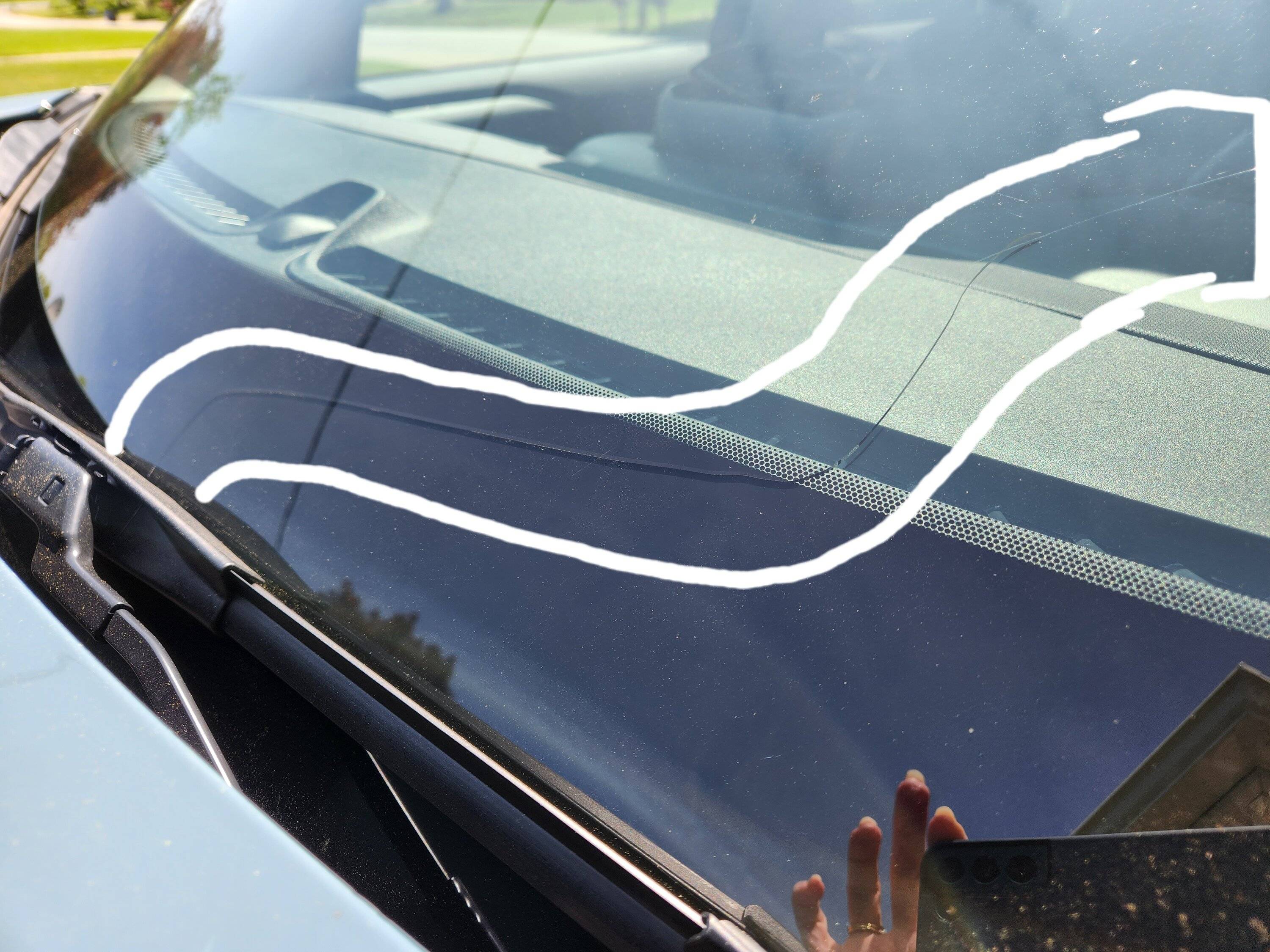 Ford Bronco Sport Windshield Chips 20230515_111917