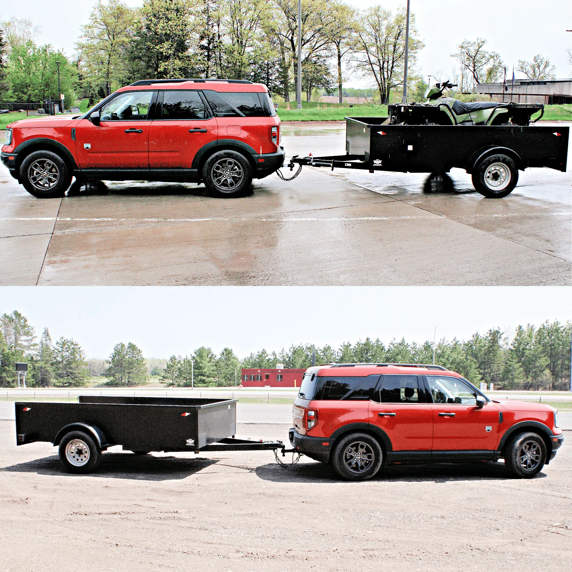 Ford Bronco Sport First big road trip towing max weight bronco road trip up back