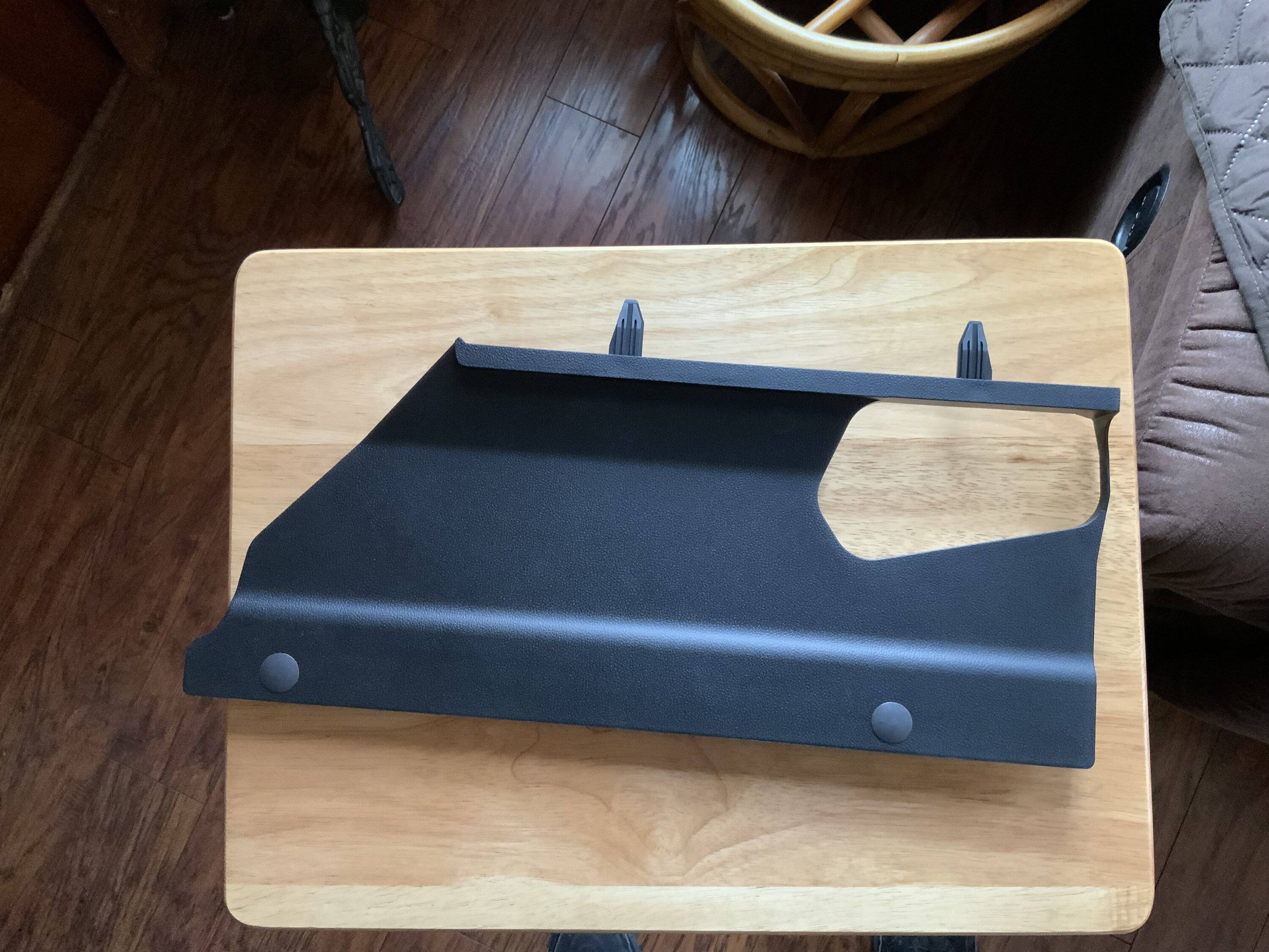 Ford Bronco Sport Anyone else missing the panel under the dash above the passenger side fuse box where the floor air ducts are. IMG_4230