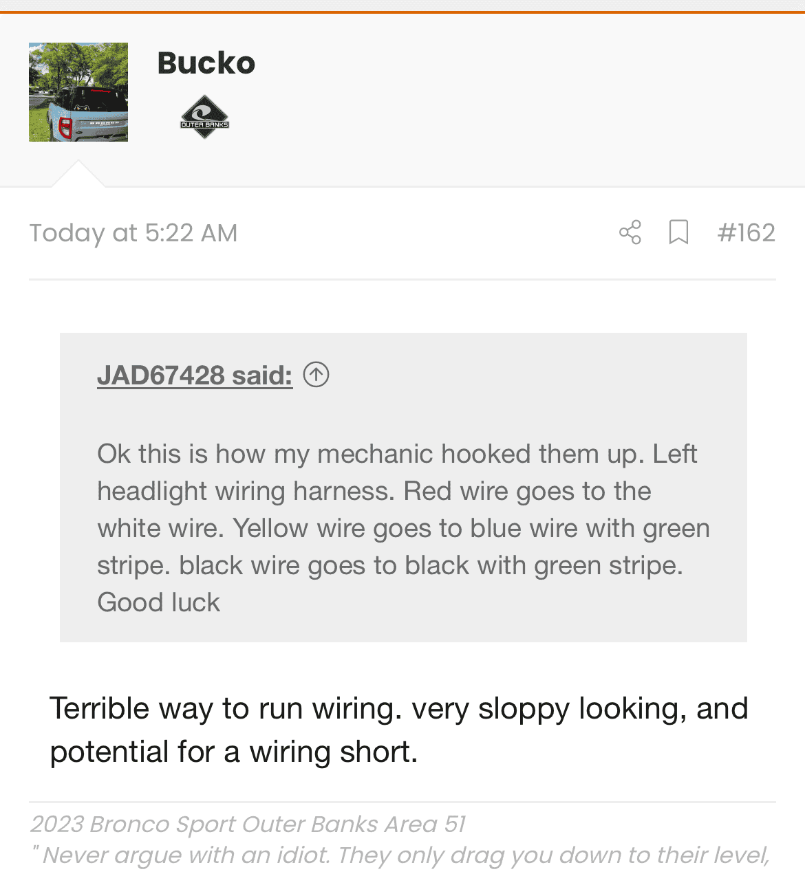 Ford Bronco Sport Tectico LED fender light side marker install 1684947525122