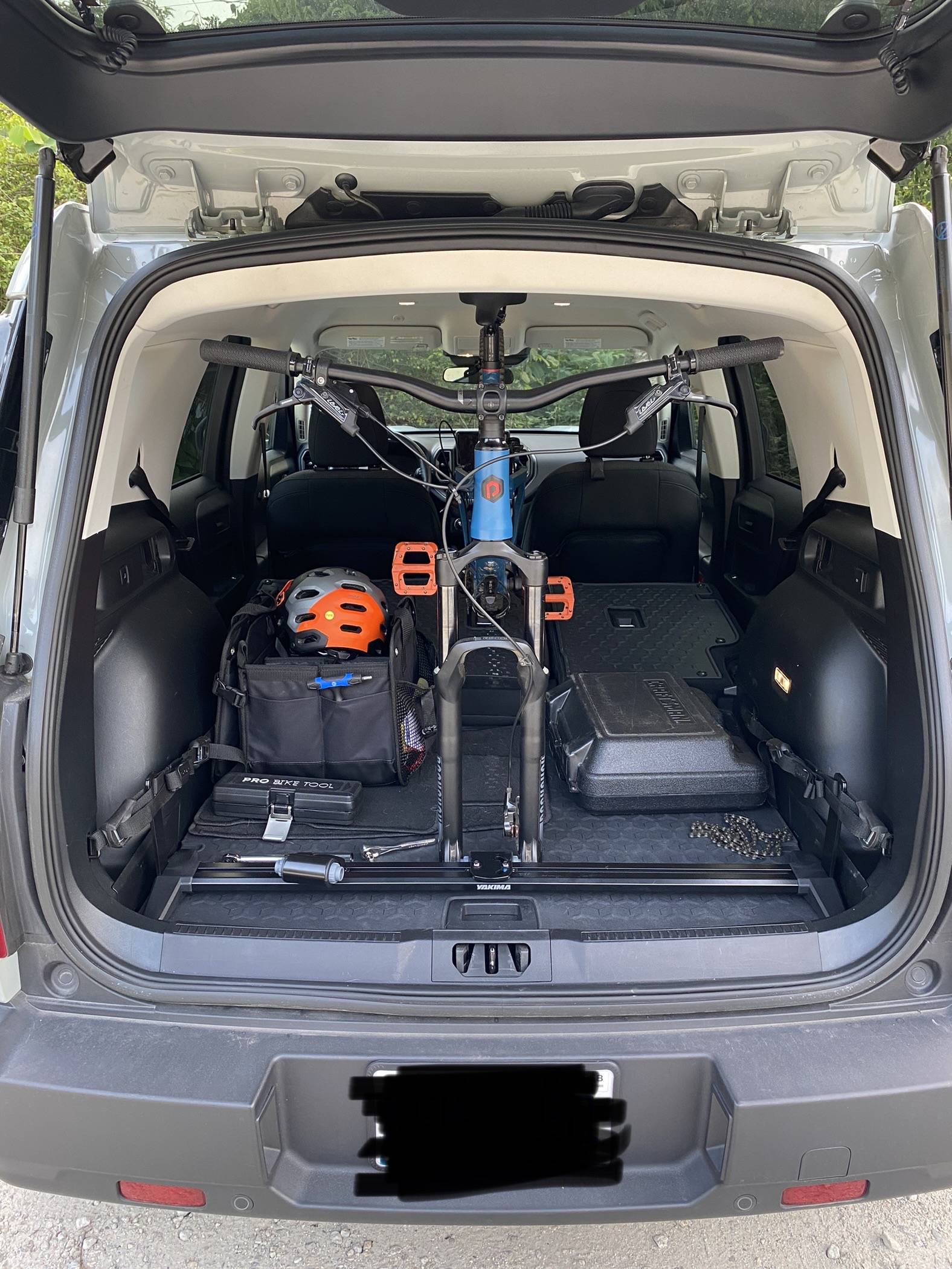 Ford Bronco Sport Yakima Interior Bike Rack IMG_5503