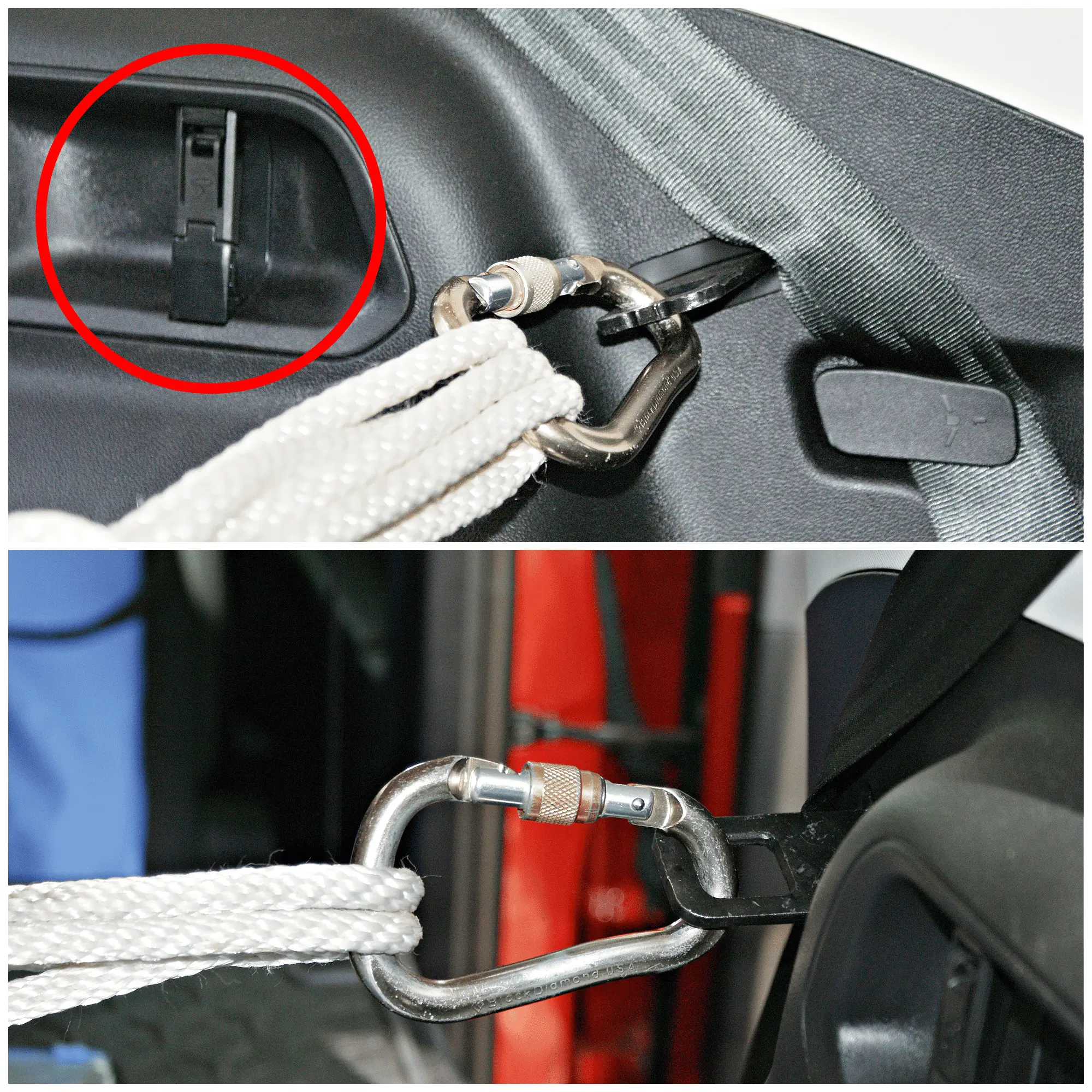 Ford Bronco Sport wimpy rear internal tie downs rear cargo tie downs