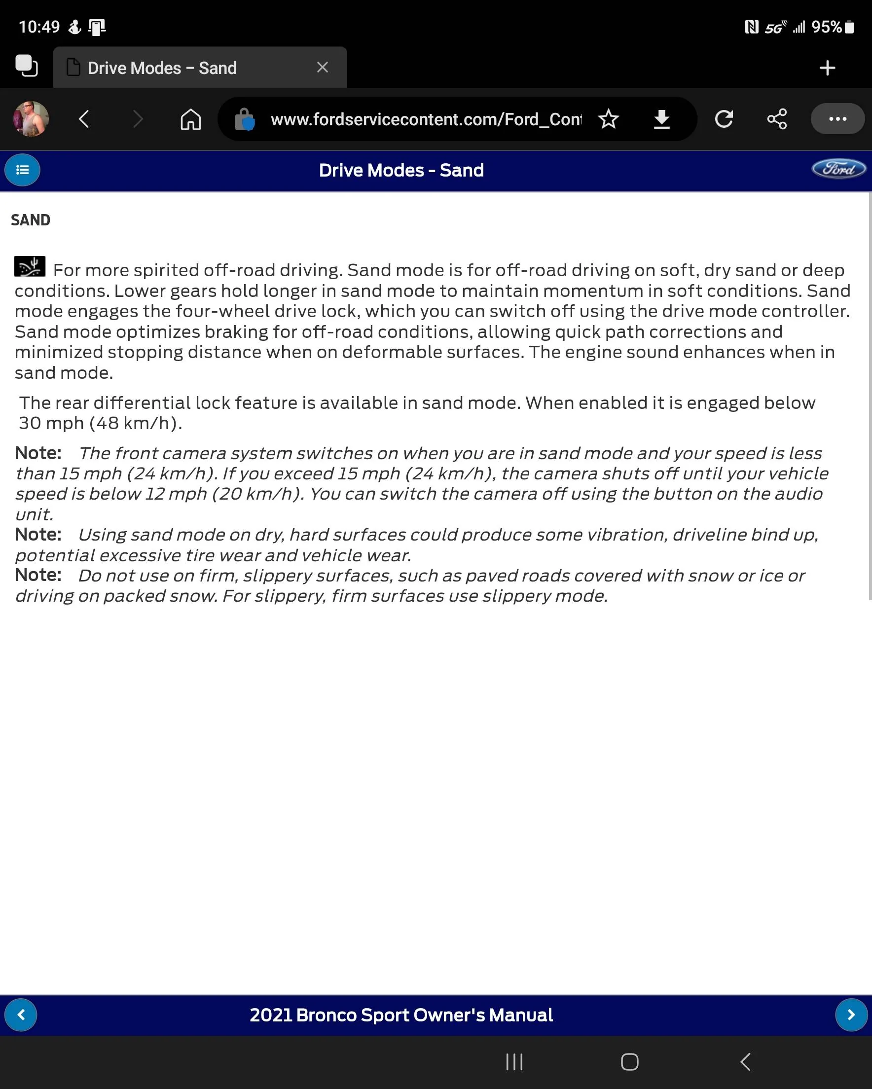Ford Bronco Sport Bronco Sport Outer Banks - will it rally? Screenshot_20230528_104914_Edg