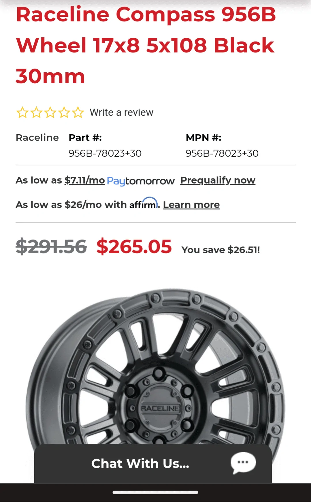 Ford Bronco Sport Raceline Compass wheels 17x8 30mm $500 Screenshot_20230529-141912