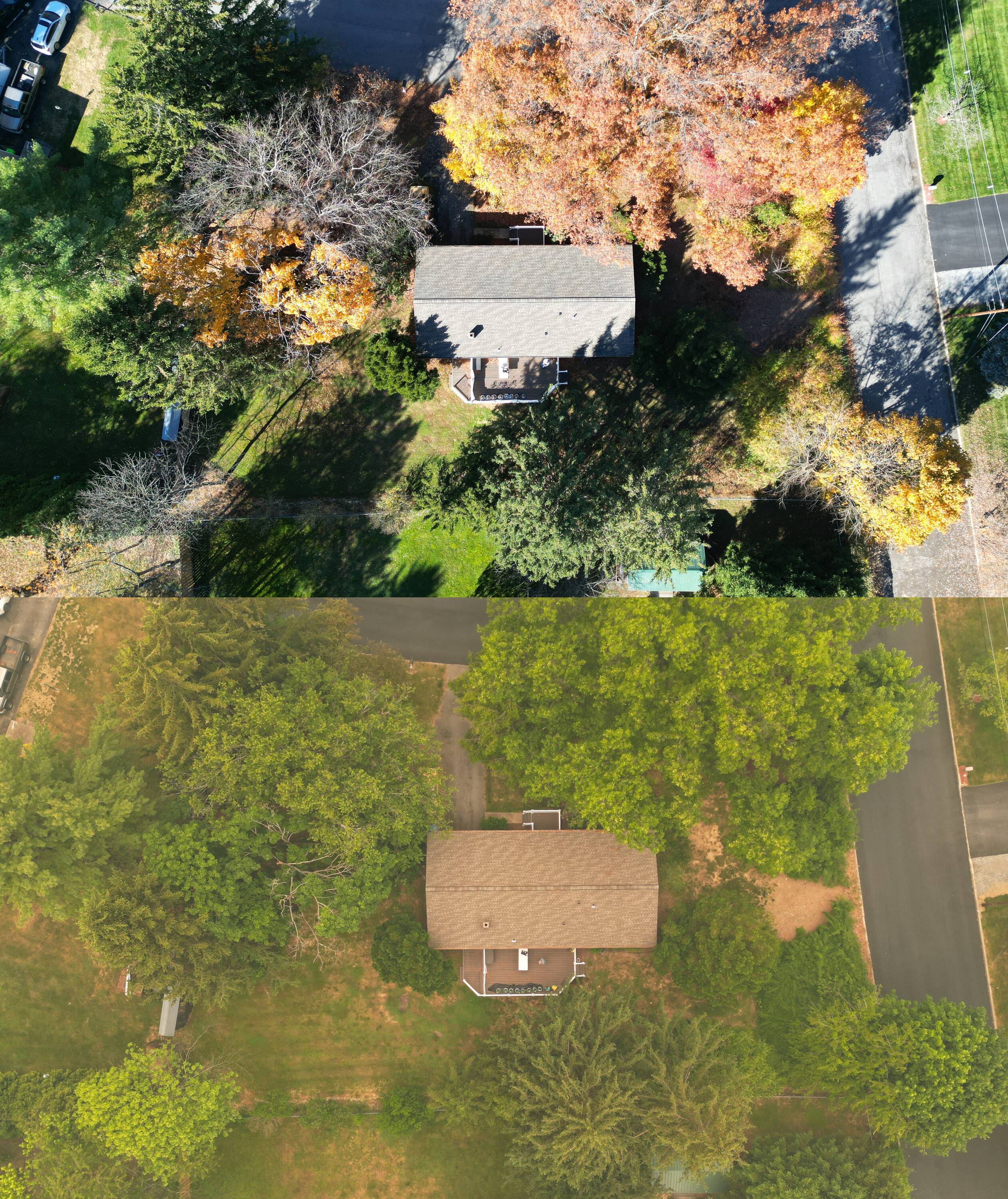Ford Bronco Sport Mid-Atlantic getting heavy smoke from Canadian WIldfires. Comparison to clear fall day in October '22. 10-29-22 compare 06-07-23 AGL 200 ft.JPG