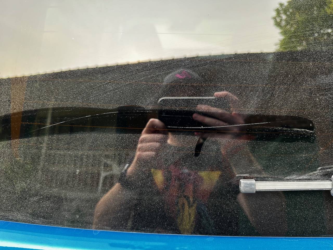 Ford Bronco Sport Scratched Tailgate Glass IMG_6898