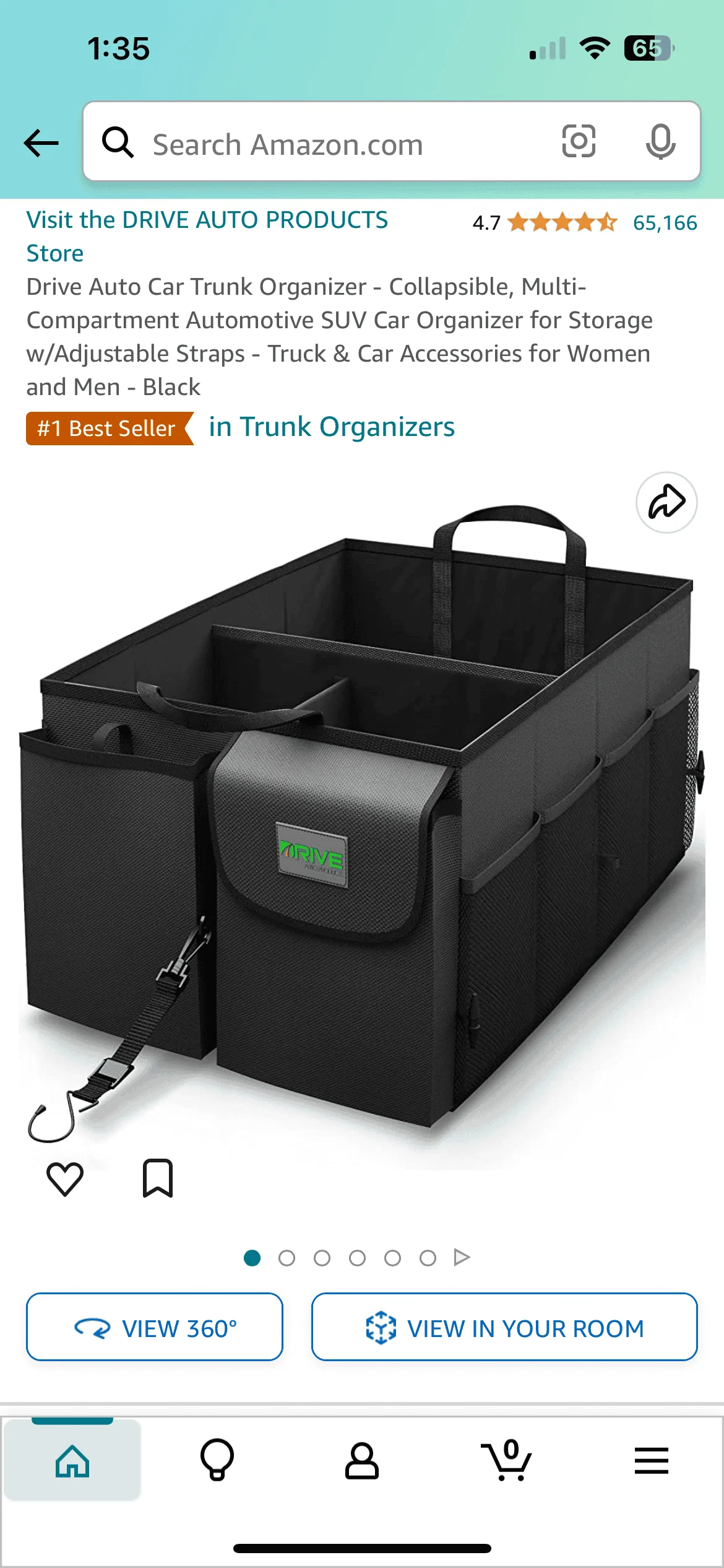 Ford Bronco Sport Large Folding Cargo Organizer IMG_1488