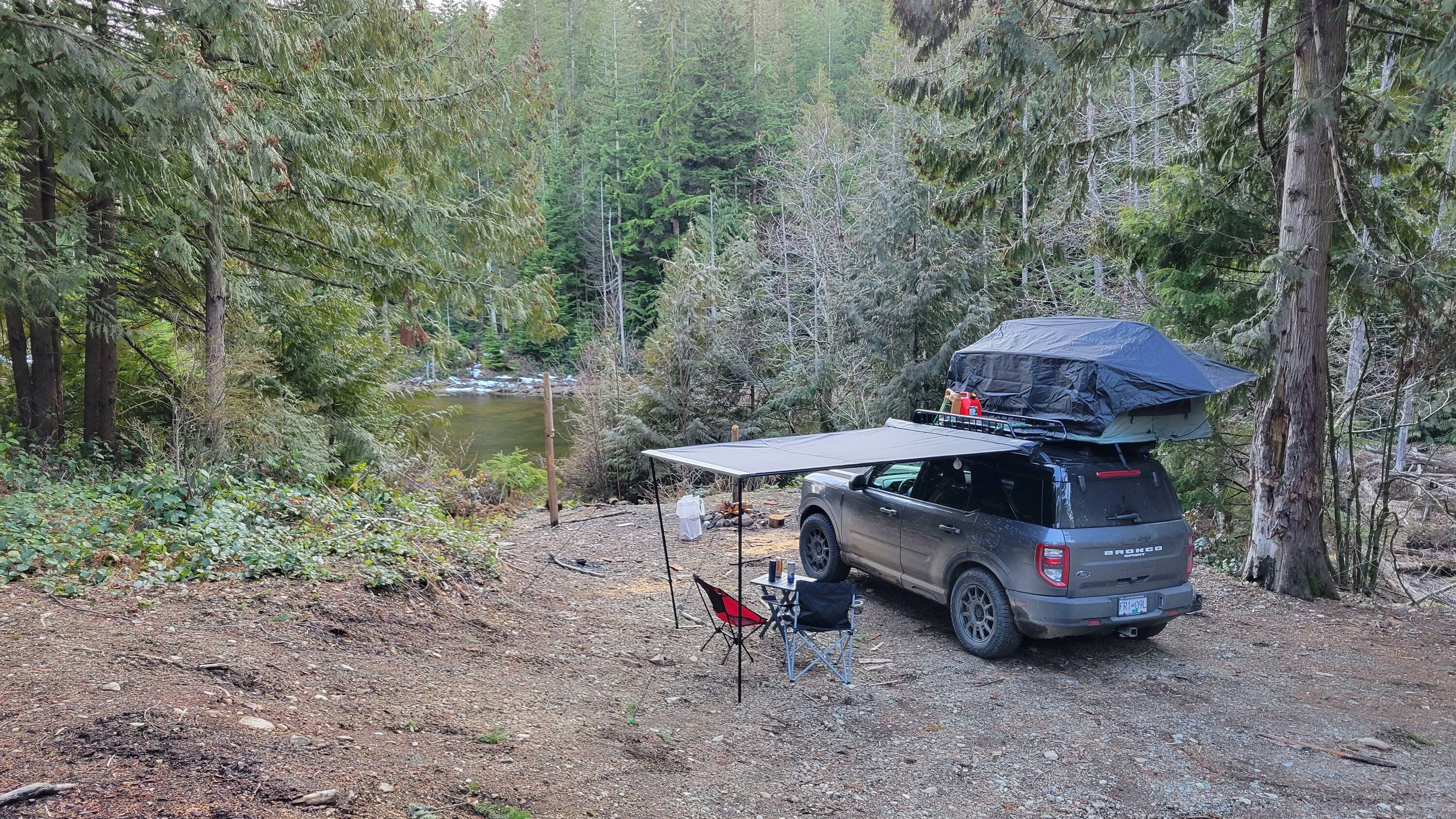 Ford Bronco Sport Rooftop Tent Recommendation for a Big Bend BS with 53’ Thule Wingbar Evo crossbars 20230315_171930
