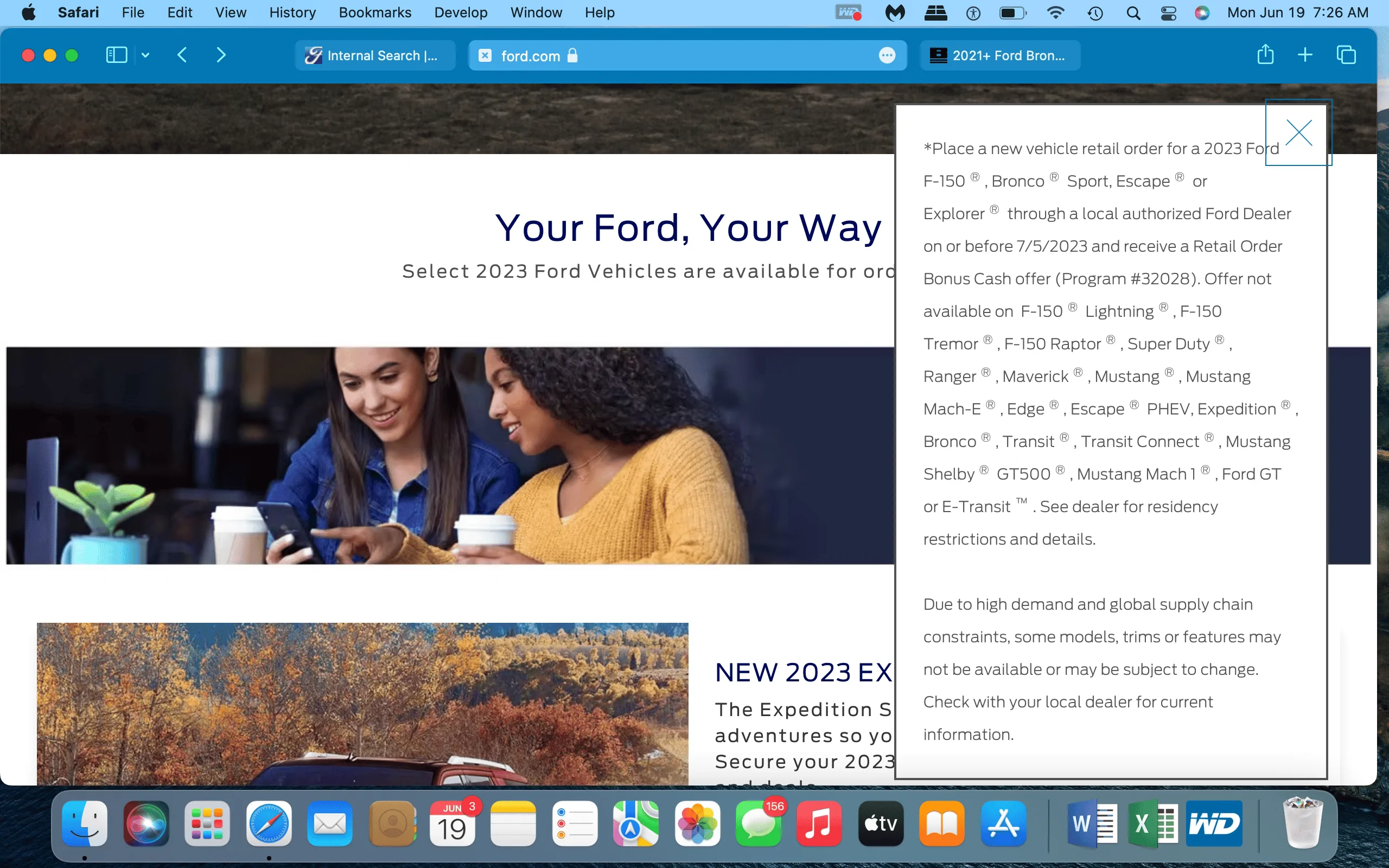 Ford Bronco Sport Order mean times Screen Shot 2023-06-19 at 7.26.22 AM