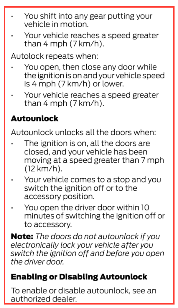 Ford Bronco Sport Warning: Doors auto lock with key fob inside 1687258197707