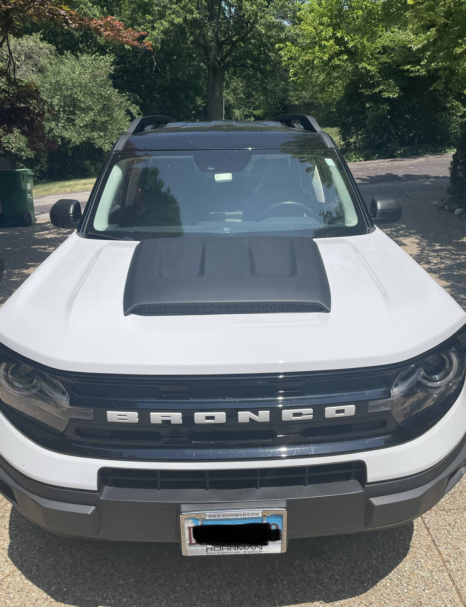 Ford Bronco Sport Sun glare off Outerbanks hood IMG_0742