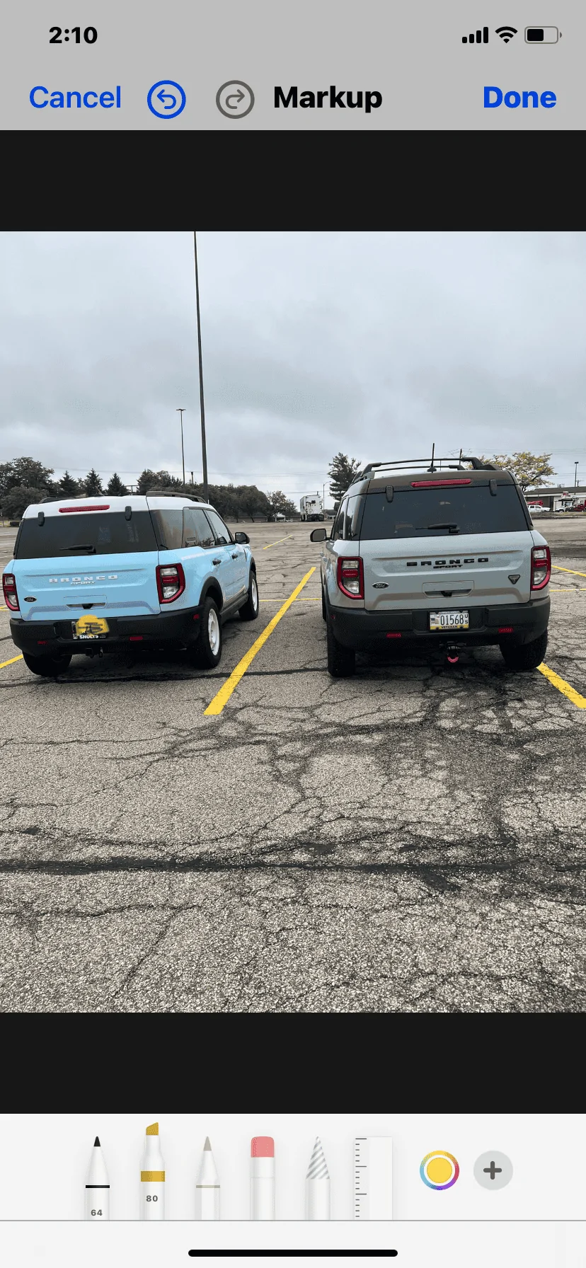 Ford Bronco Sport Which fits better: 245/65/17 or 235/70/17 ? IMG_1094
