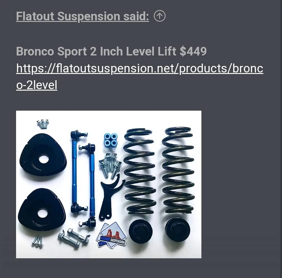 Ford Bronco Sport Flatout Suspension Level Lift Full Review! Screenshot_20230627_000125_Chrom