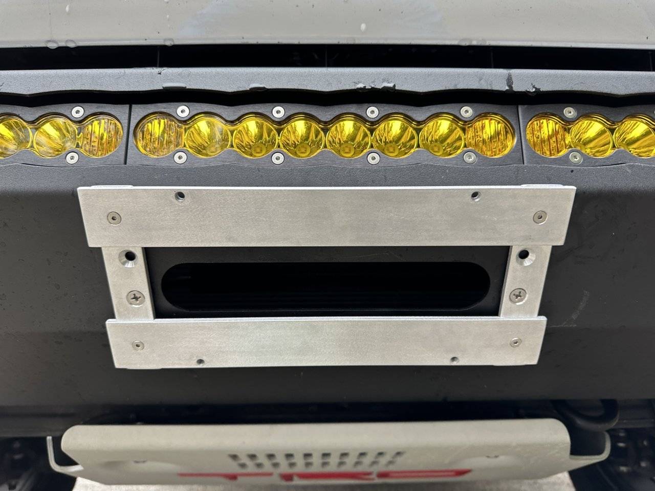 Ford Bronco Sport How many fasteners hold the front and rear license plates? bracket mod on sso