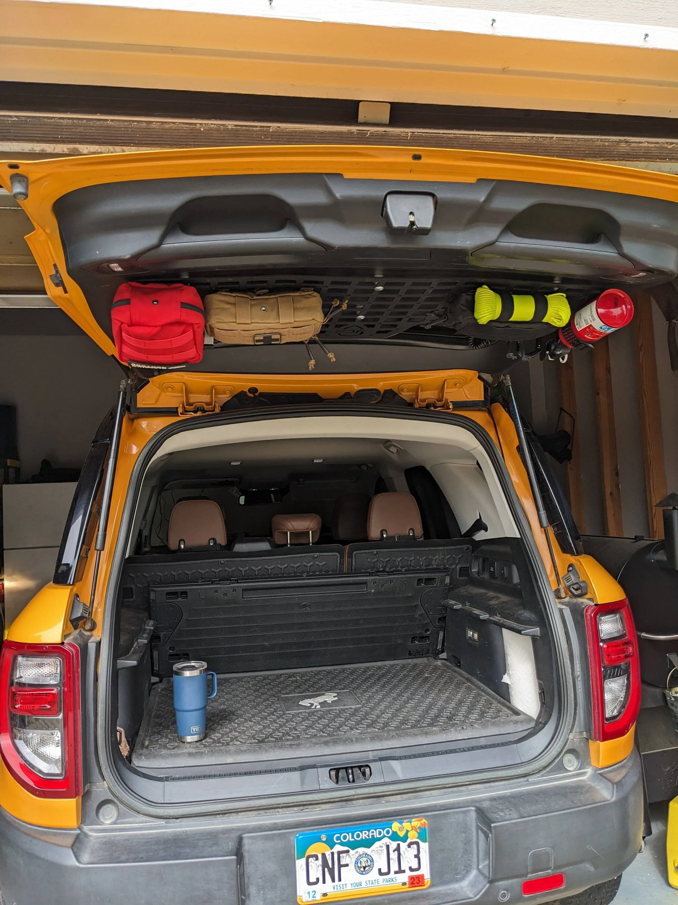 Ford Bronco Sport JCR Rear Hatch MOLLE Panel - Weight Problem PXL_20230707_151547997