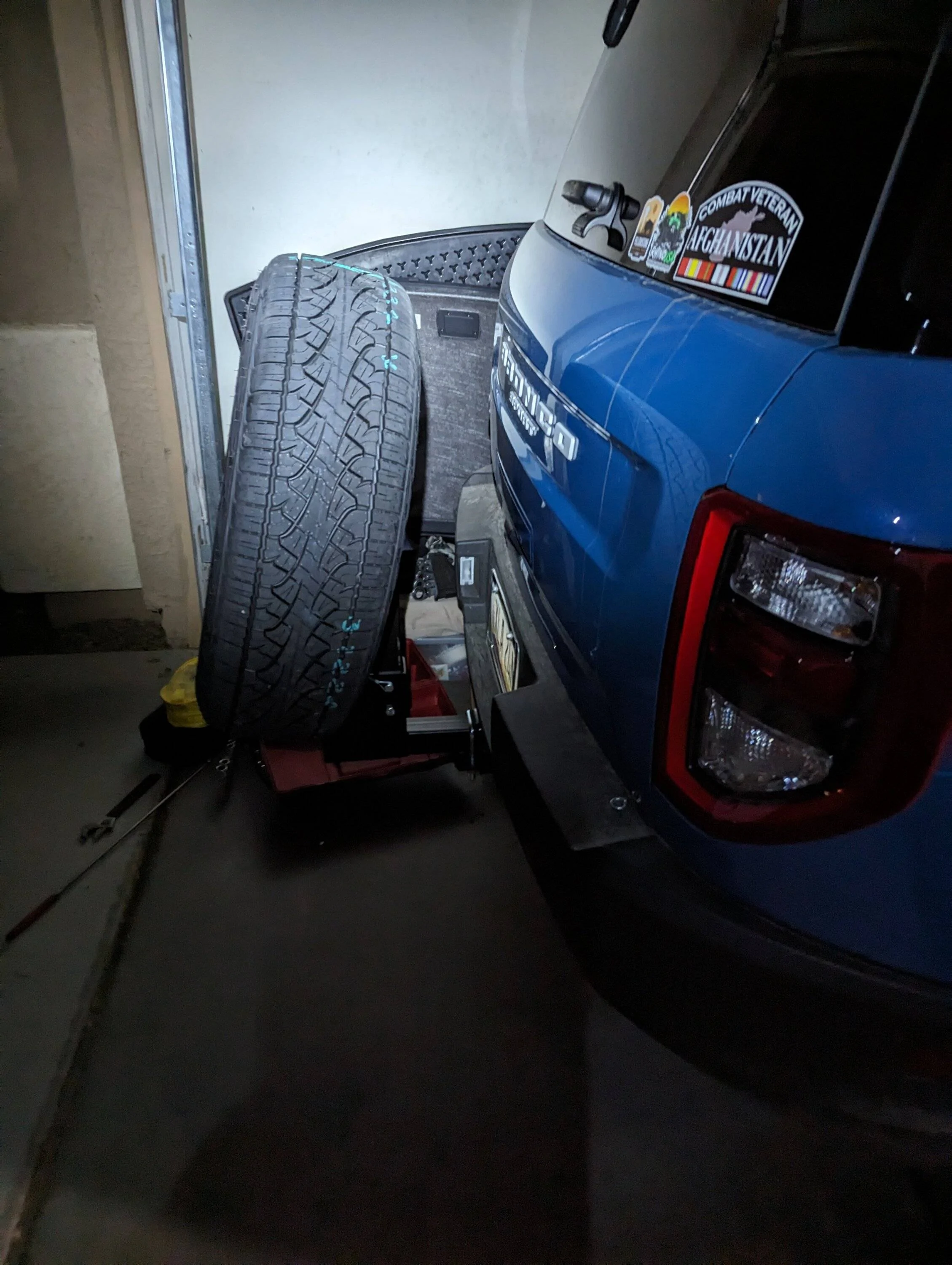 Ford Bronco Sport Amazon spare tire carrier PXL_20230709_035543322