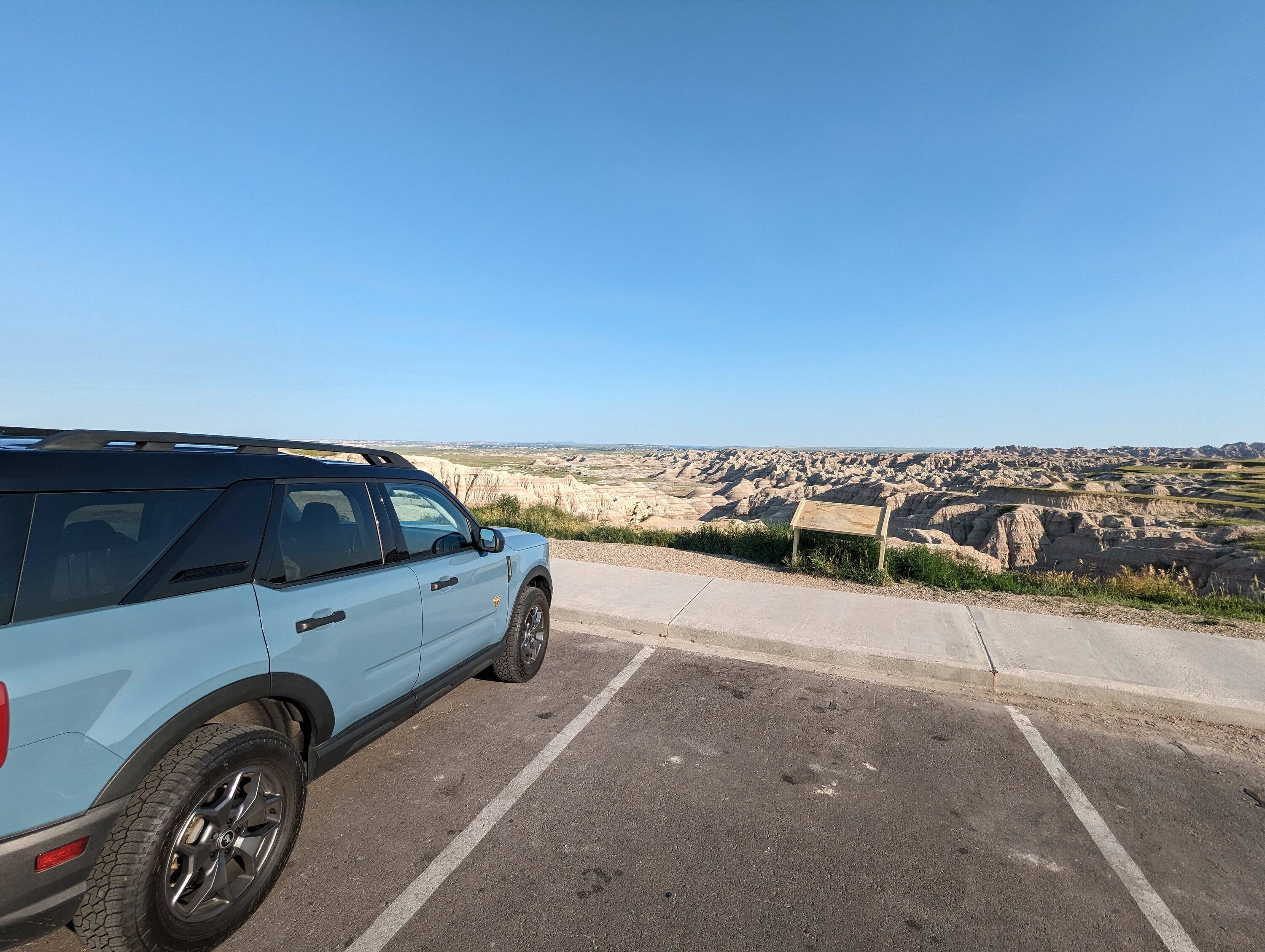 Ford Bronco Sport Made it. From Great Lakes to Badlands national park with the Bronco Sport Badlands PXL_20230710_004140823