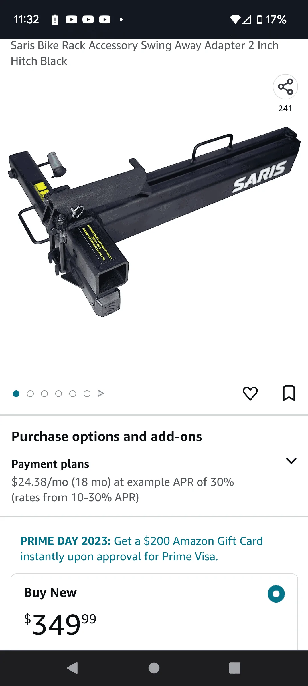 Ford Bronco Sport Amazon spare tire carrier Screenshot_20230710-113222