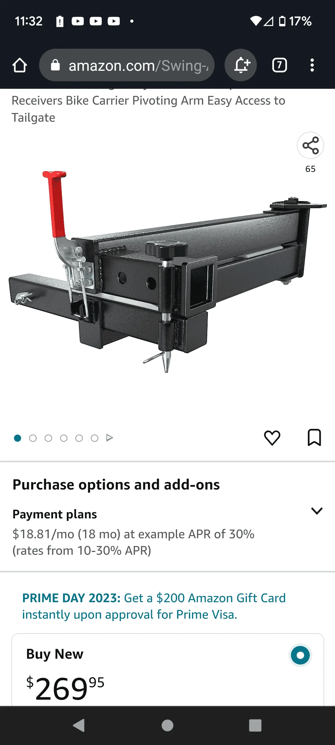 Ford Bronco Sport Amazon spare tire carrier Screenshot_20230710-113252